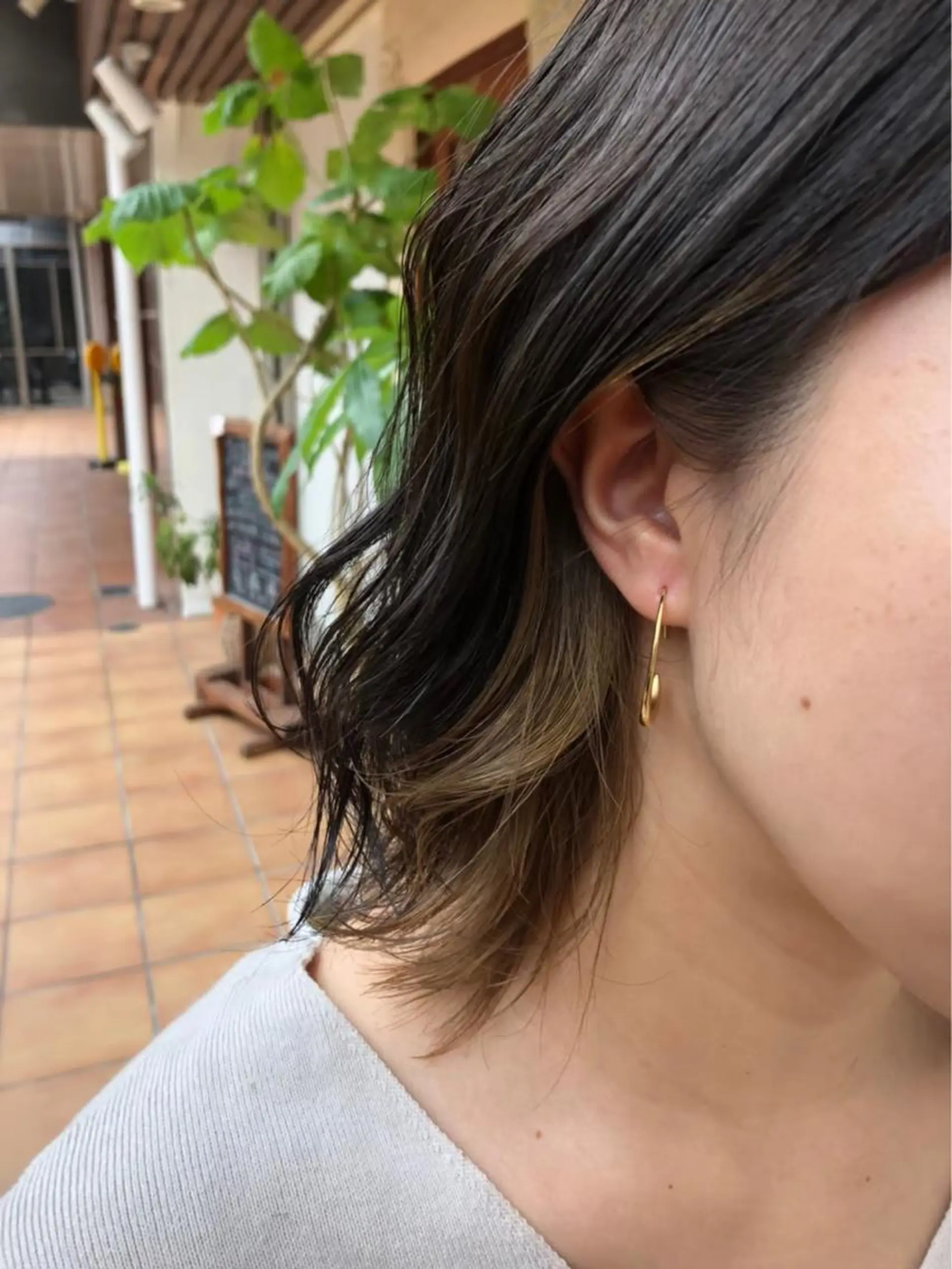 ショート カラー カット ヘアカラー トリートメント 中津/柔らかカラー/ ナガオ イズミのヘアスタイル