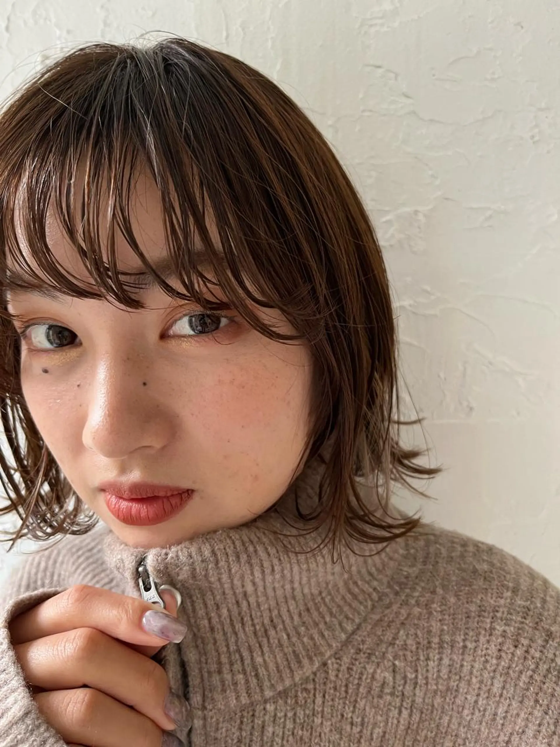 ミディアム カット ヘアカラー トリートメント ヘッドスパ putri店長 和田鈴采のヘアスタイル