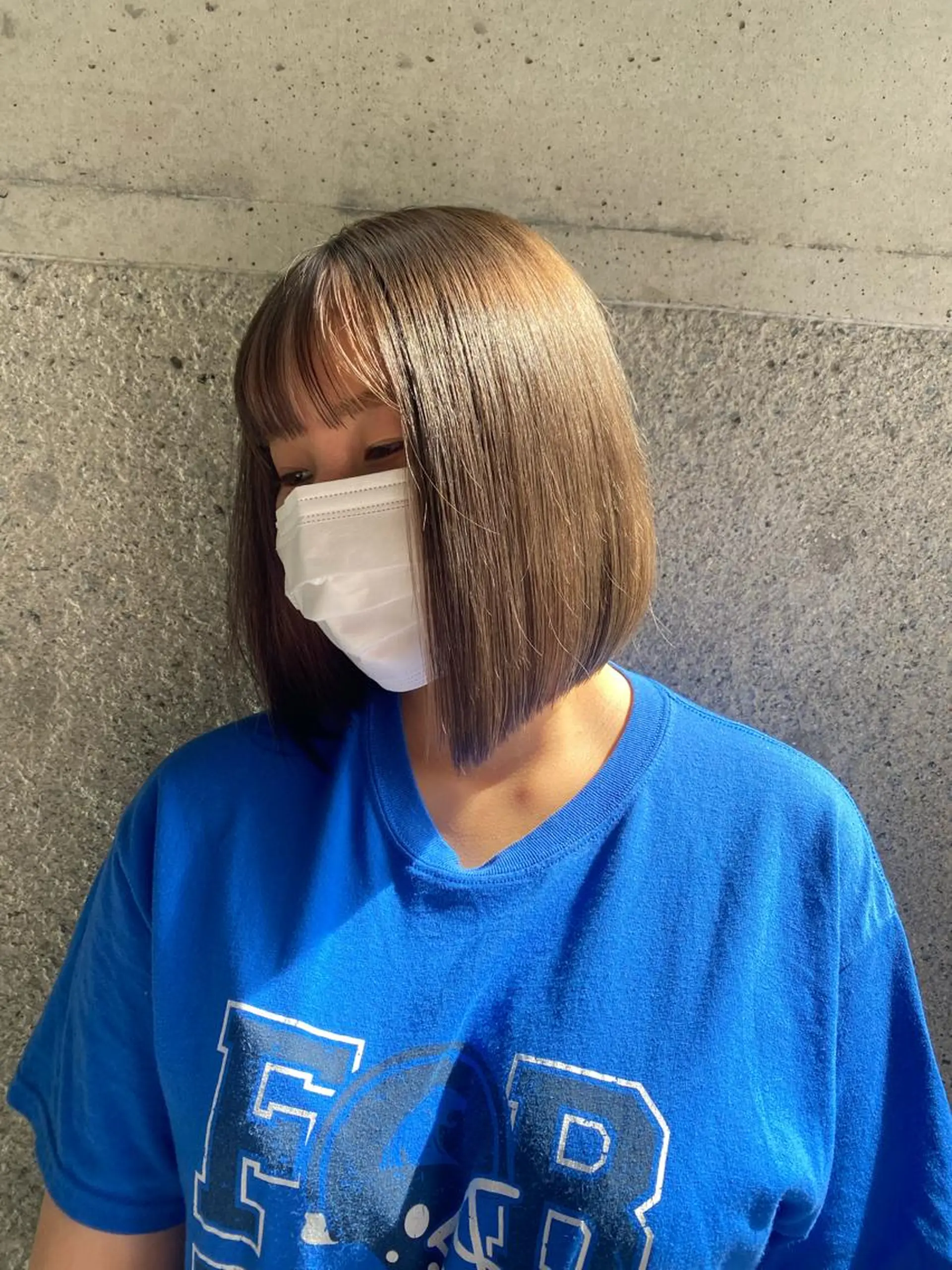 セミロング カラー ワンレンボブ ショートボブ インナーカラー ボブ 髪質改善 🌿ブリーチ/髪質 改善/🌿‬JINのヘアスタイル