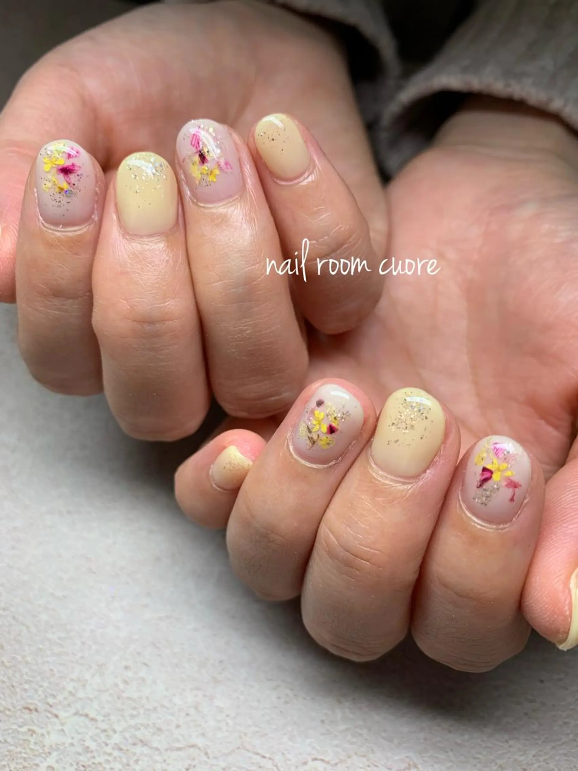 ネイル 春ネイル ハンドネイル nail room  cuore所属・松尾 典子のネイルデザイン