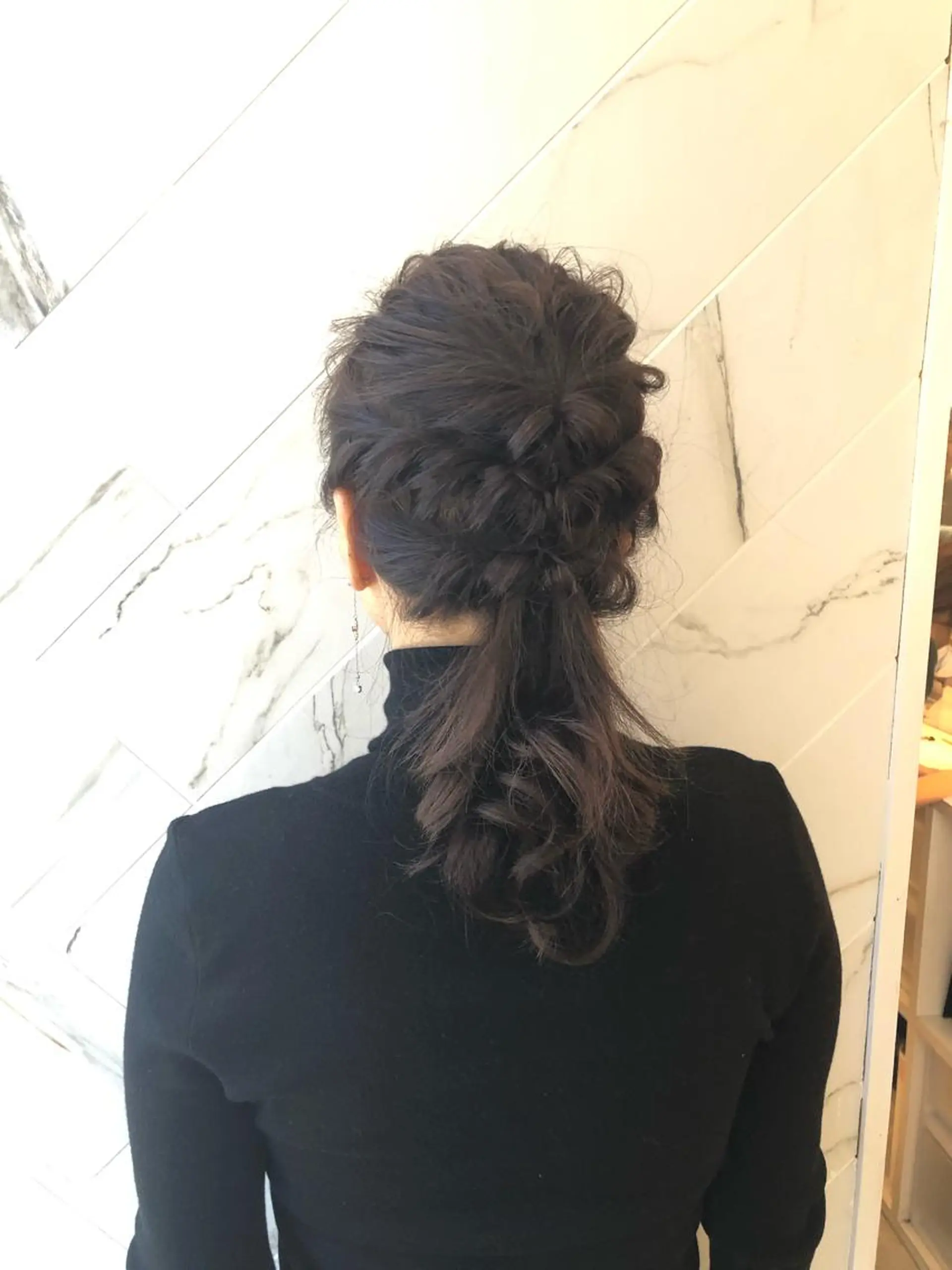 ミディアム カラー ヘアアレンジ ポニーテール 結婚式・ブライダル ベージュカラー 透明感カラー ハイライトカラー ✨似合うのその先へ✨ 田中延和のヘアスタイル