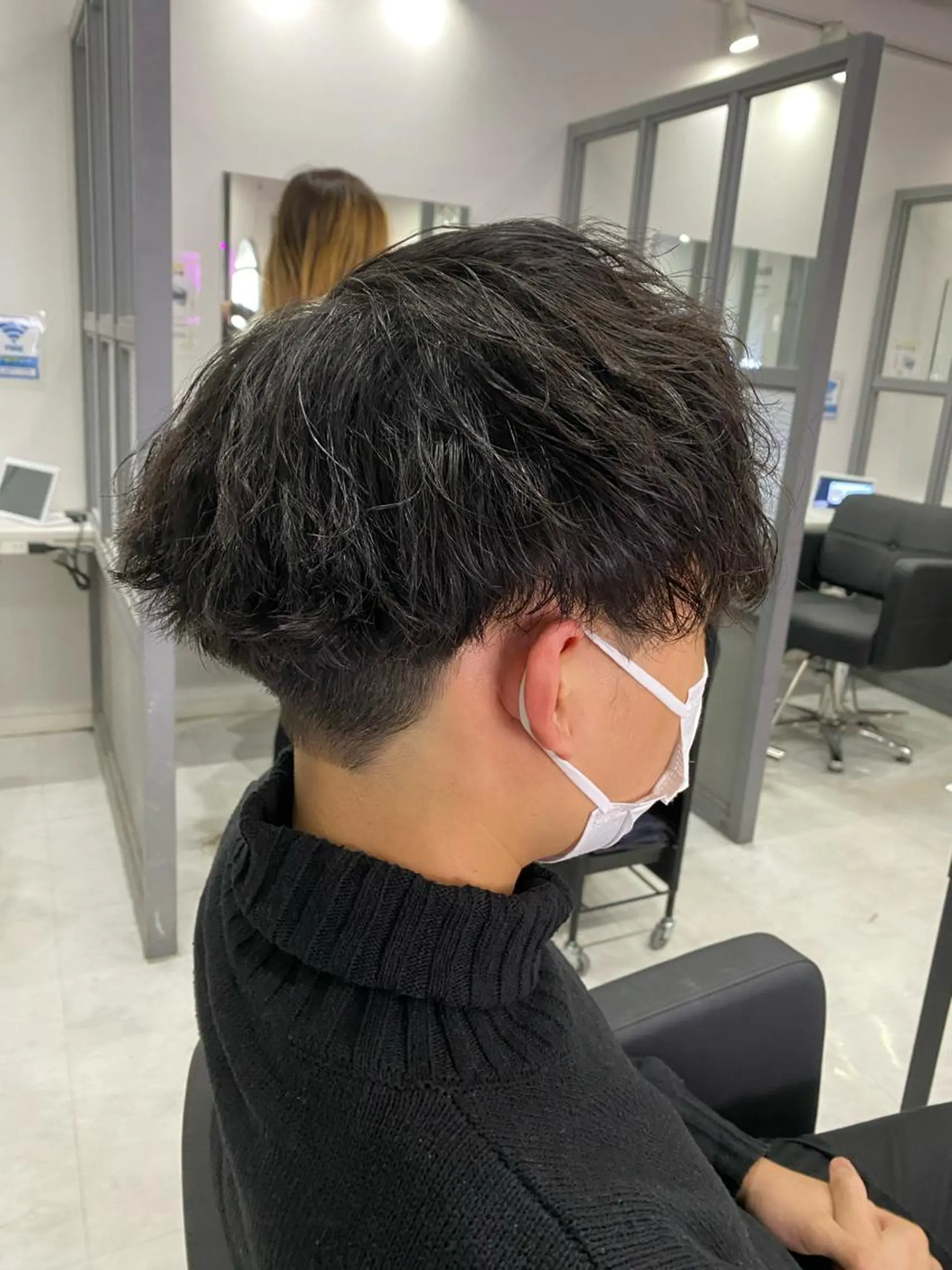 パーマ メンズ カット パーマ トリートメント 🟣メンズパーマ 川端 永遠🟣のヘアスタイル