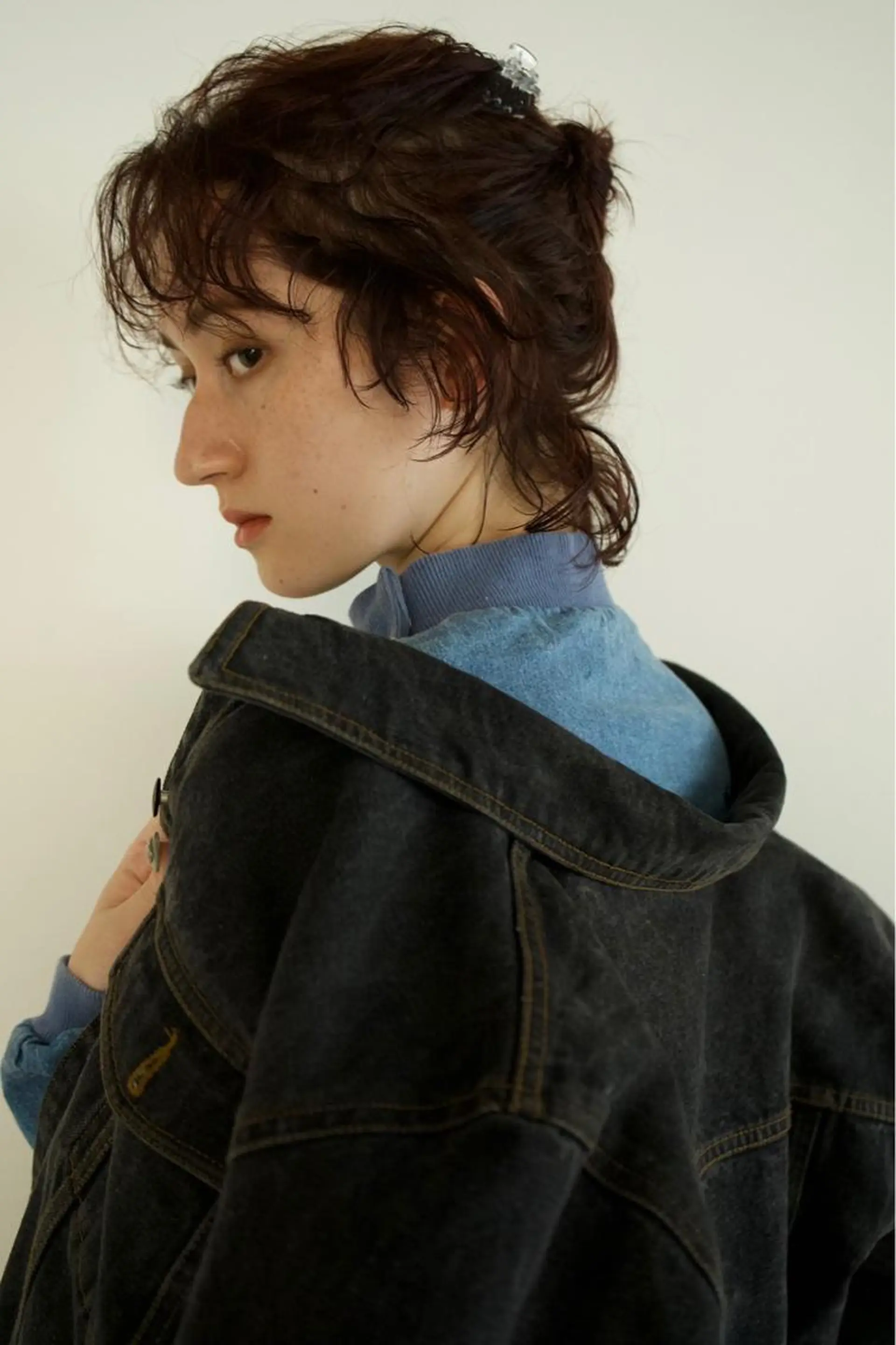 ショート パーマ 頭皮につけないカラー /白髪ぼかし/実加永のヘアスタイル