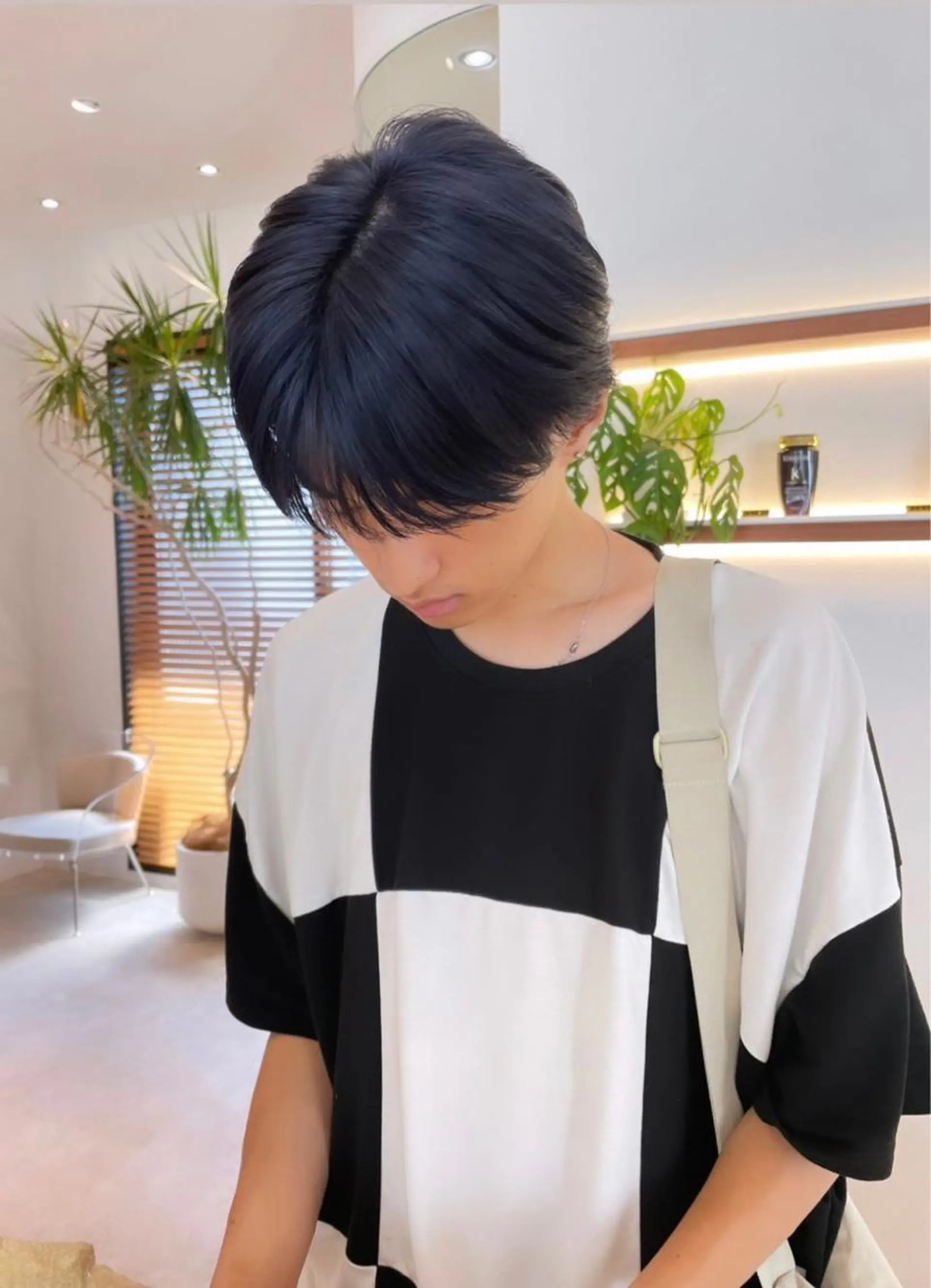 ショート カラー ブルーカラー ネイビーカラー ヘアカラー トリートメント メンズ特化美容師 🤍FUKAのヘアスタイル