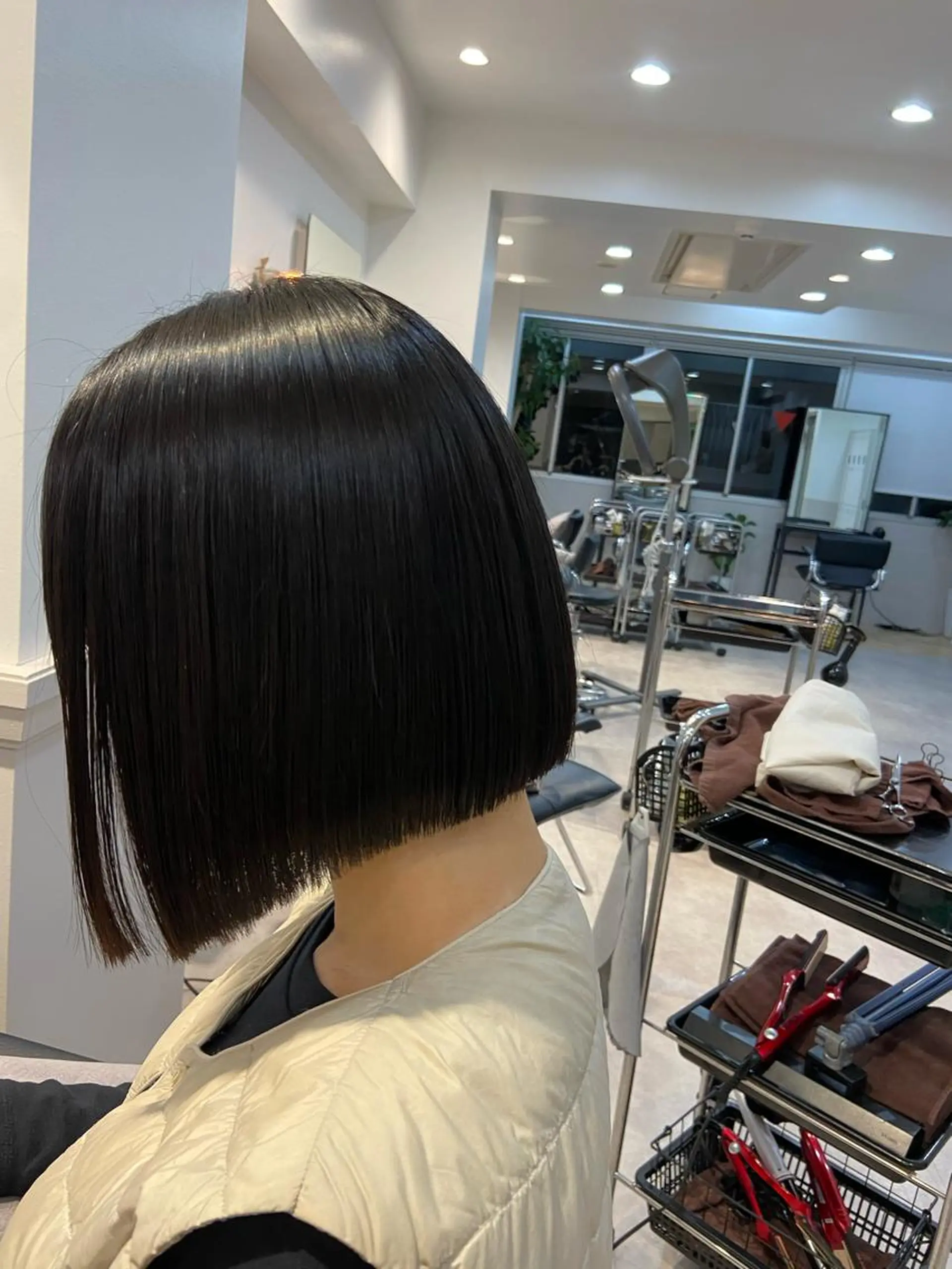 ショート 縮毛矯正 山下夕月 ショート🫧ボブのヘアスタイル