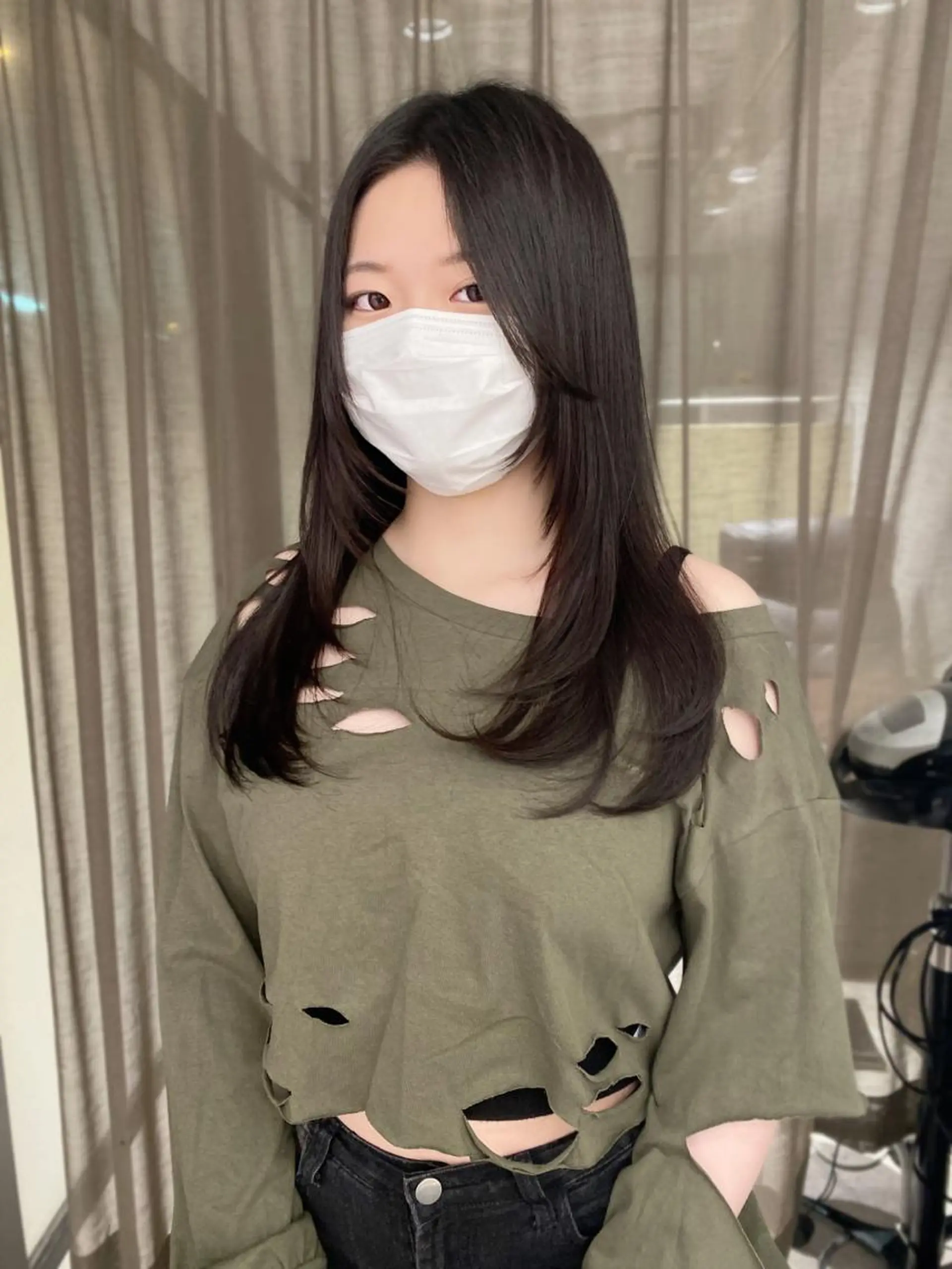 ロング カット ヘアカラー トリートメント 京都レイヤーカット/ 縮毛矯正/羽柴りくのマツエク・マツパデザイン