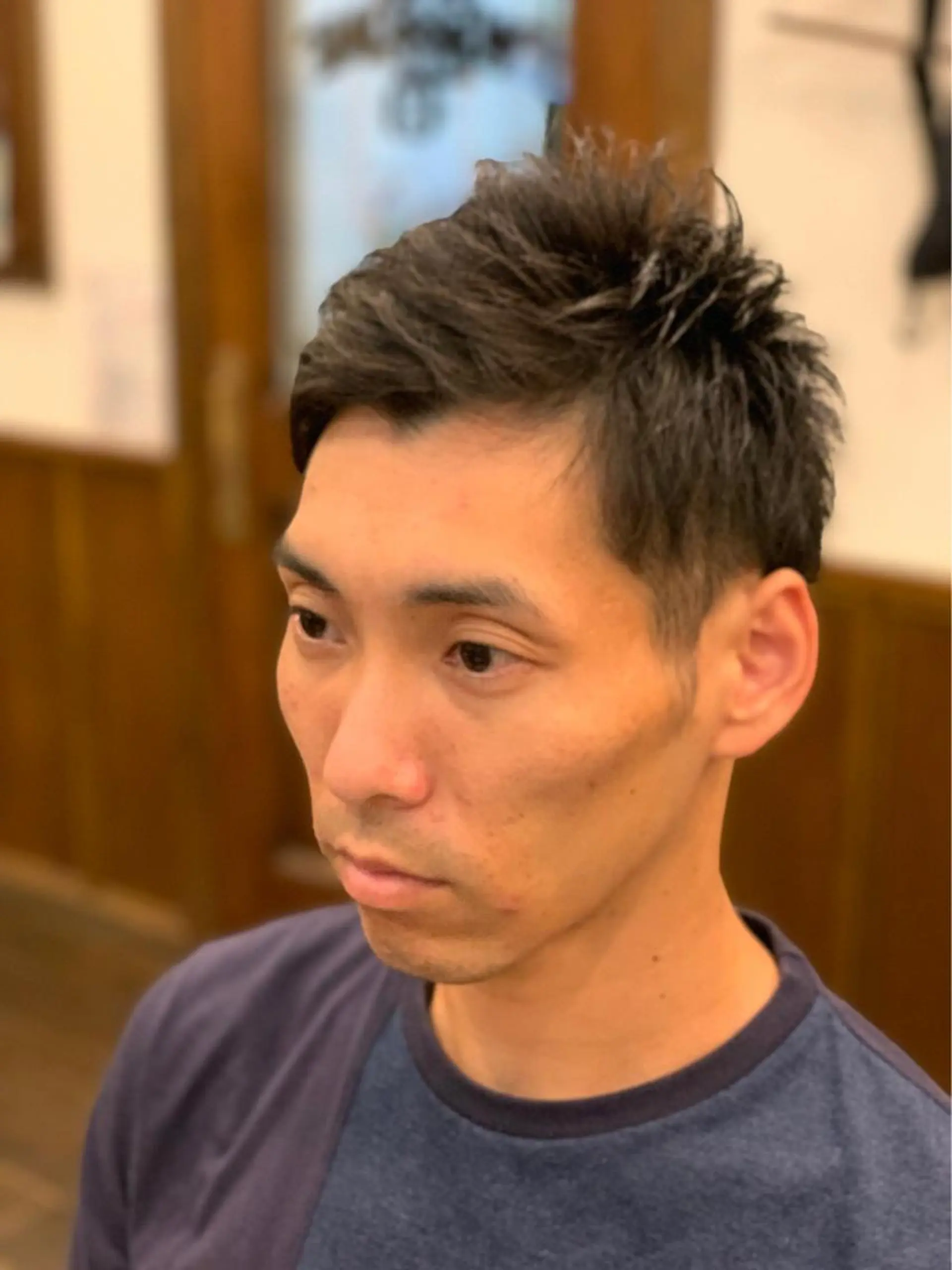 ショート メンズ アップバング ツーブロック ヒロ銀座ヘアーサロン所属・山田 祐美のヘアスタイル