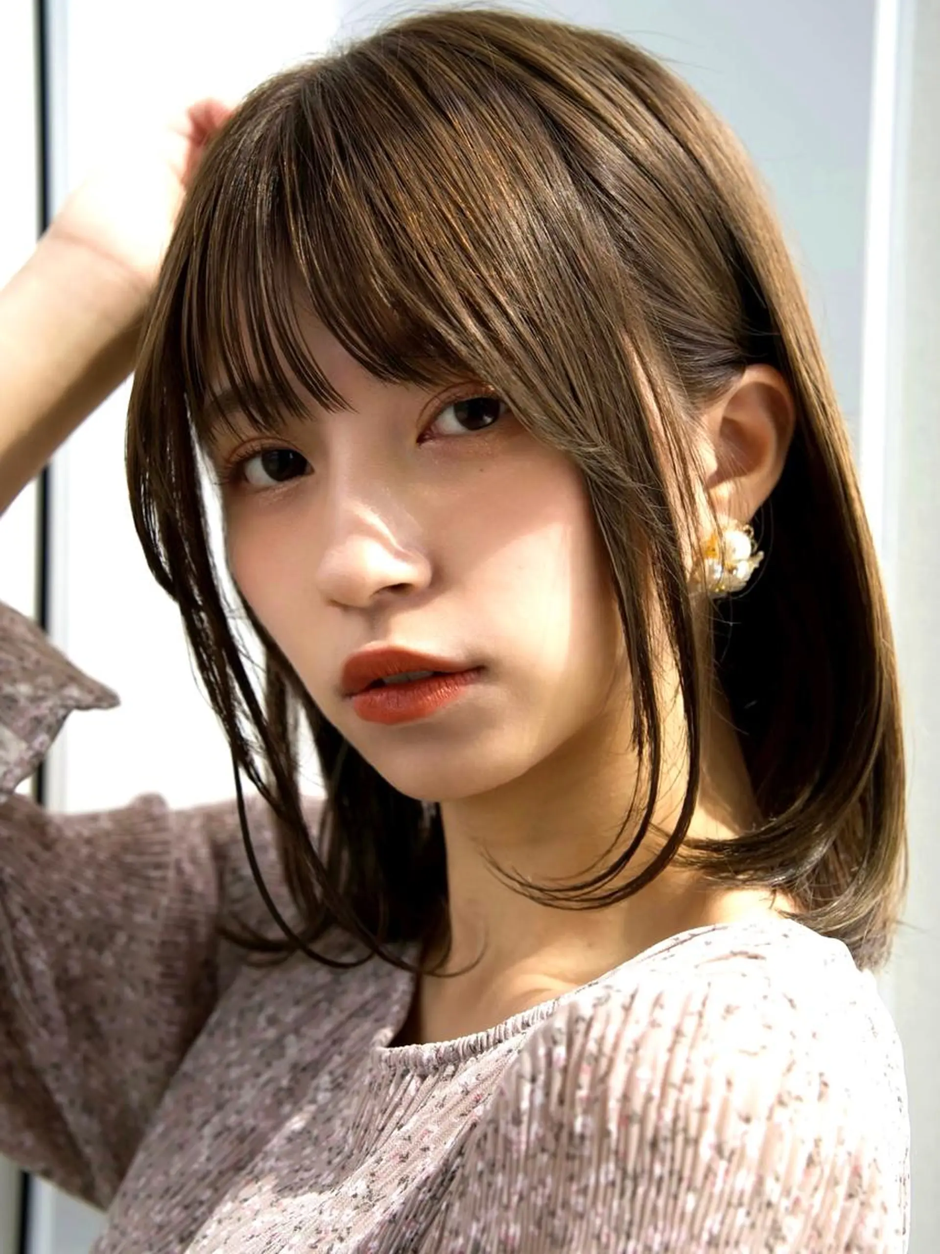 ミディアム カラー SALOWIN原宿AROA店所属・顔まわり神カット✂︎ 齋藤雄大【表参道】のヘアスタイル