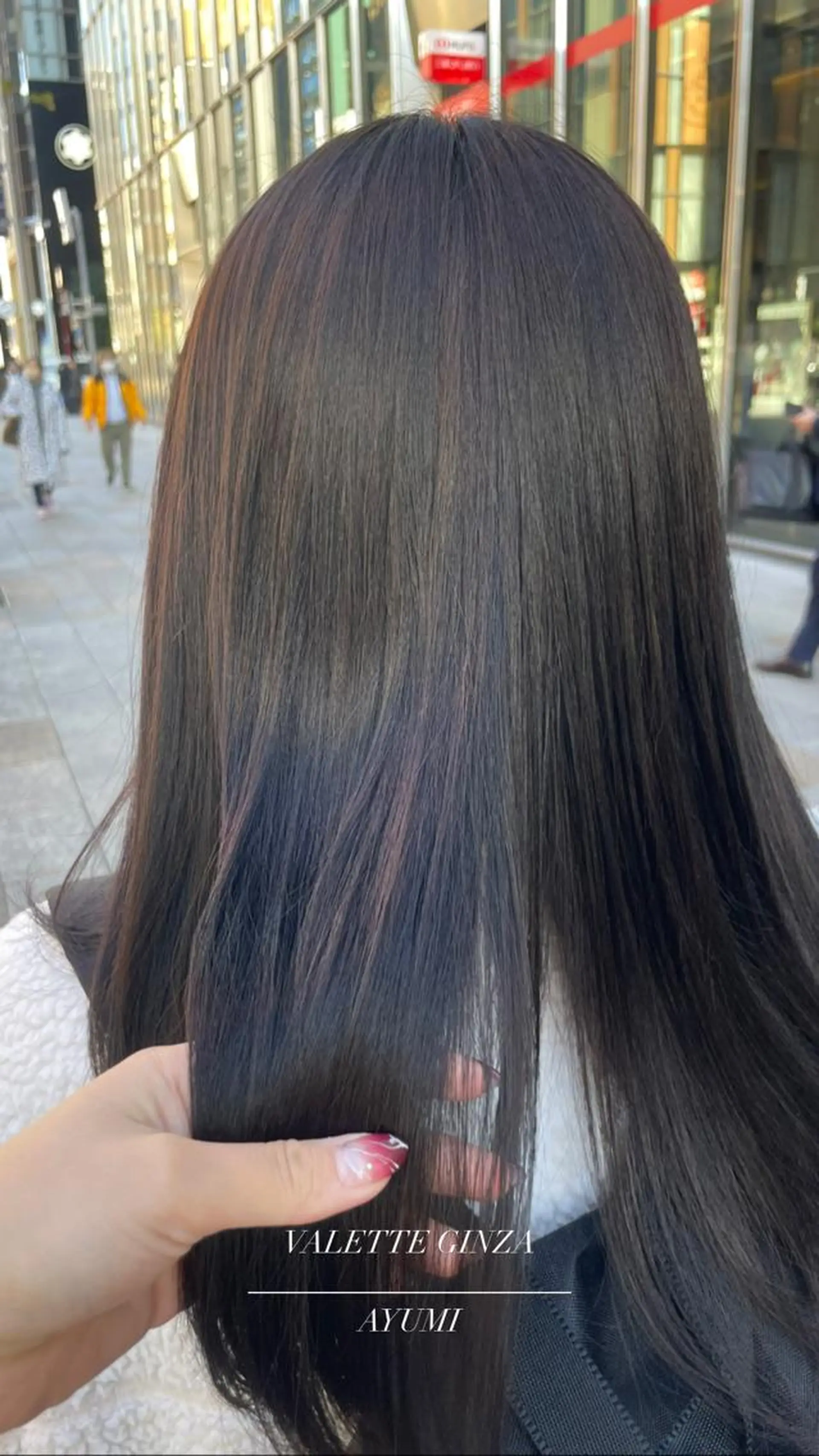 ミディアム カラー 韓国ヘア AYUMIのヘアスタイル