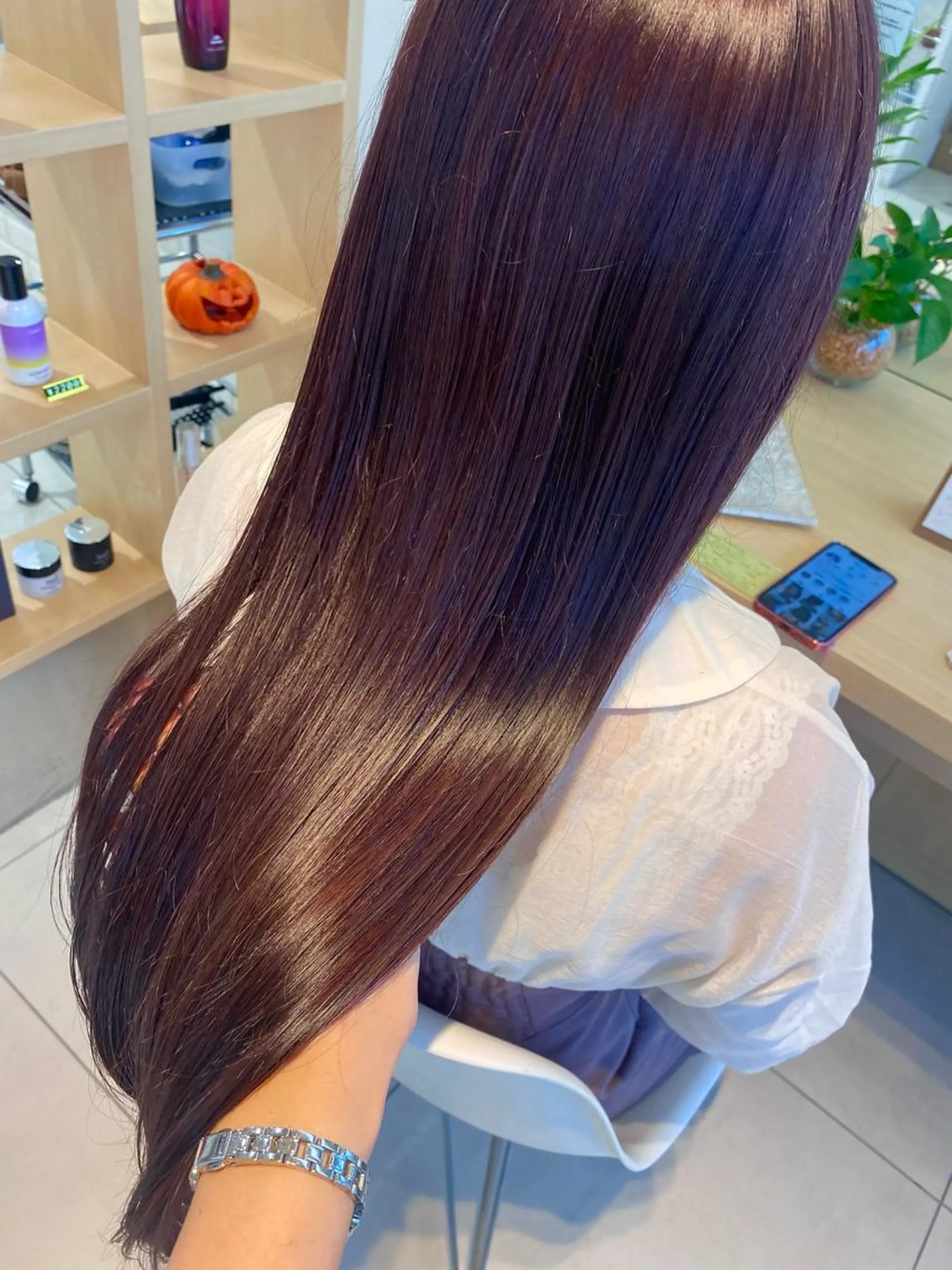 ロング トリートメント ヘアカラー トリートメント 大川 綾乃のヘアスタイル