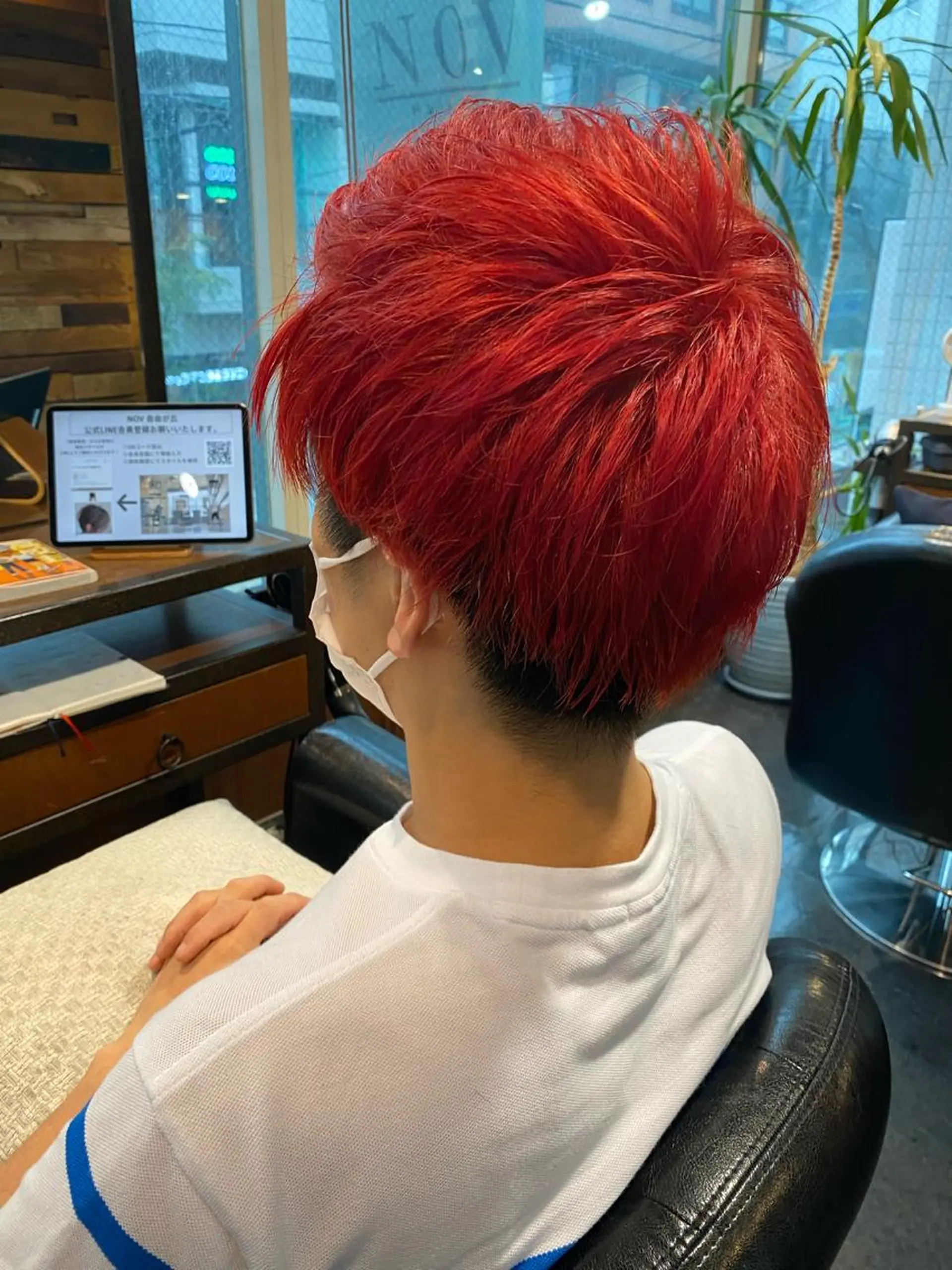 ショート ヘアカラー 白井 雅美のヘアスタイル