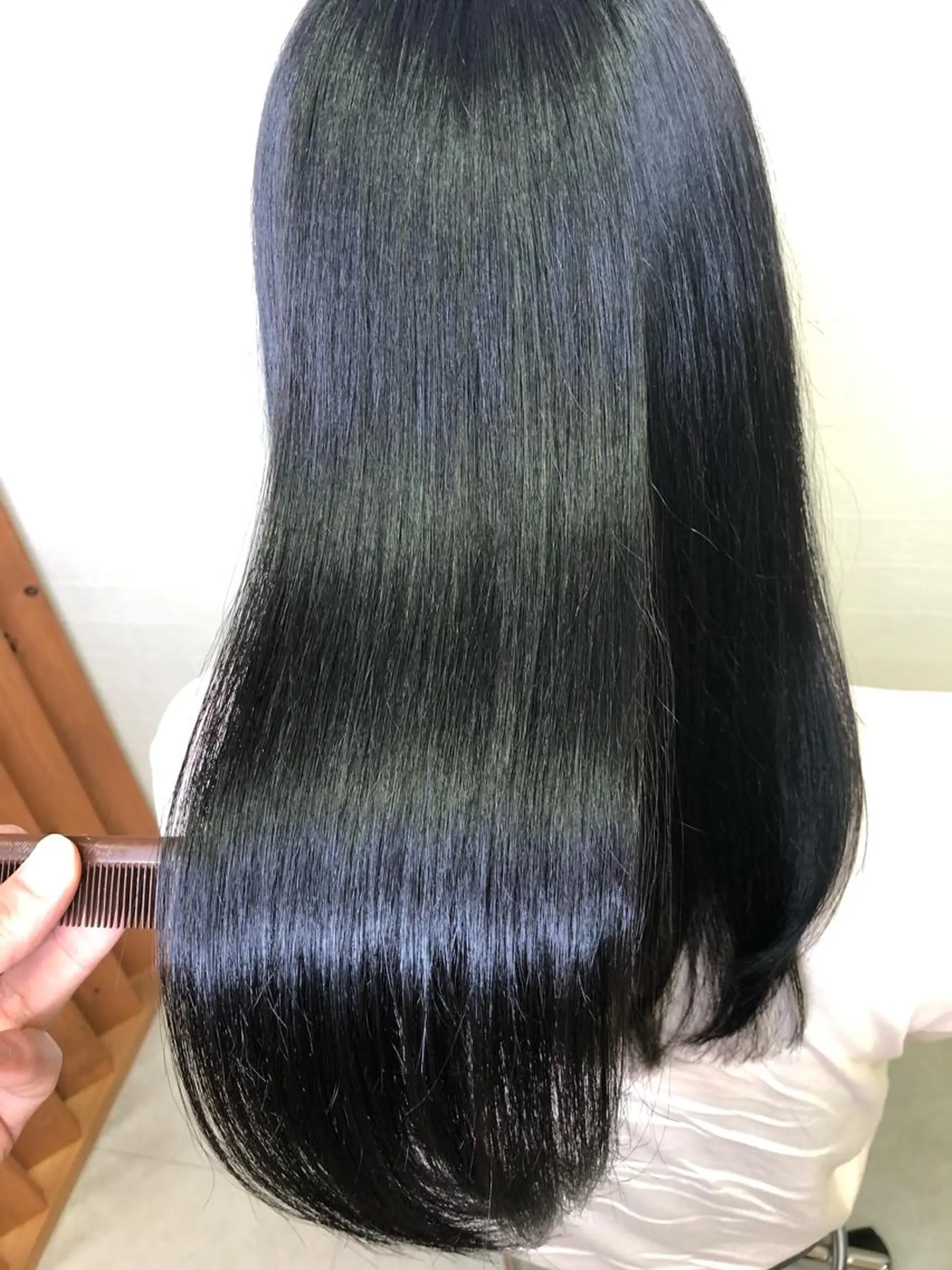 セミロング カラー ブリーチ ケアブリーチ 髪質改善 髪質改善//縮毛矯正 This表参道のヘアスタイル