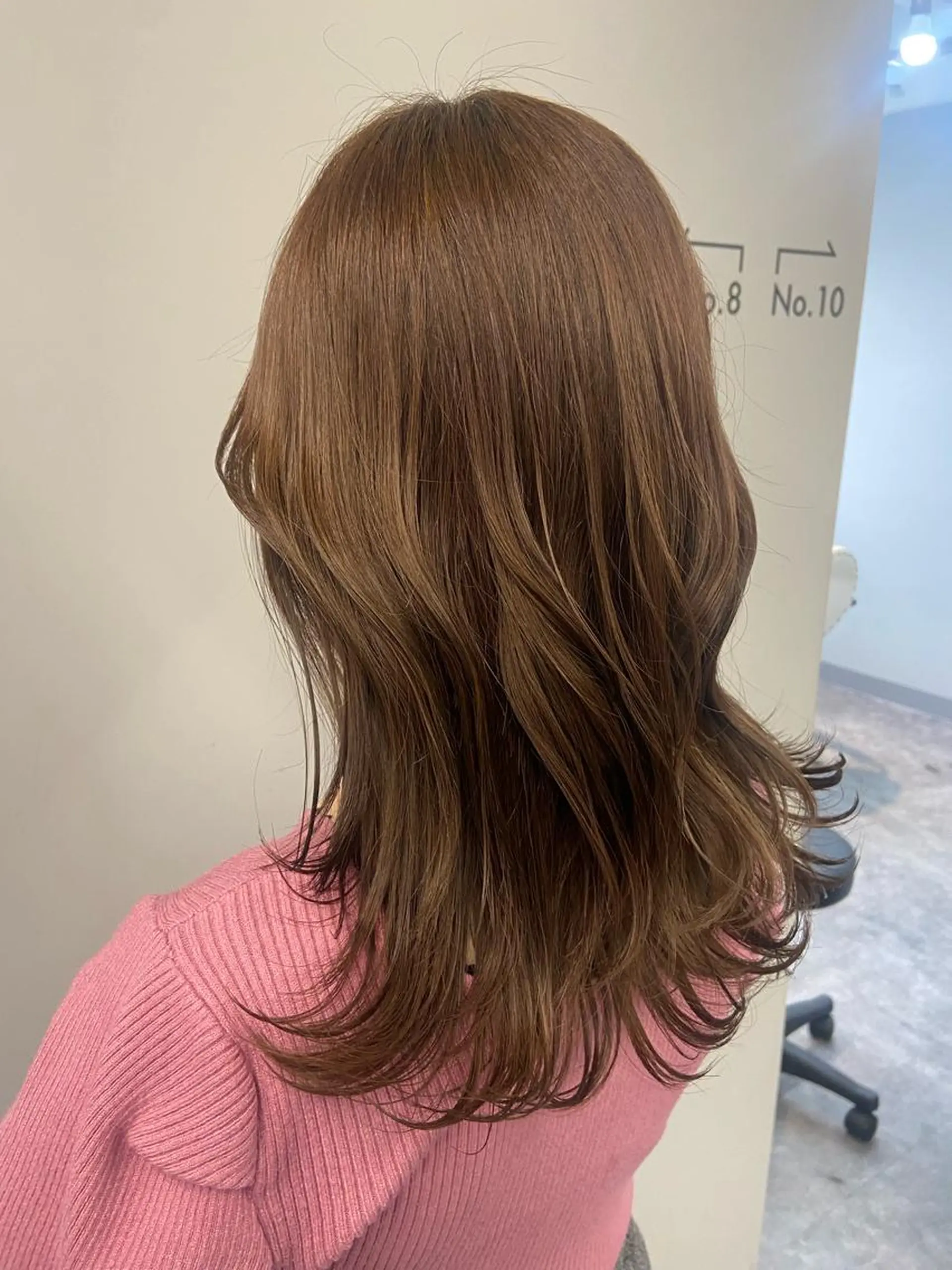 ミディアム カラー カット ヘアカラー トリートメント natsumi / N°ariaのヘアスタイル