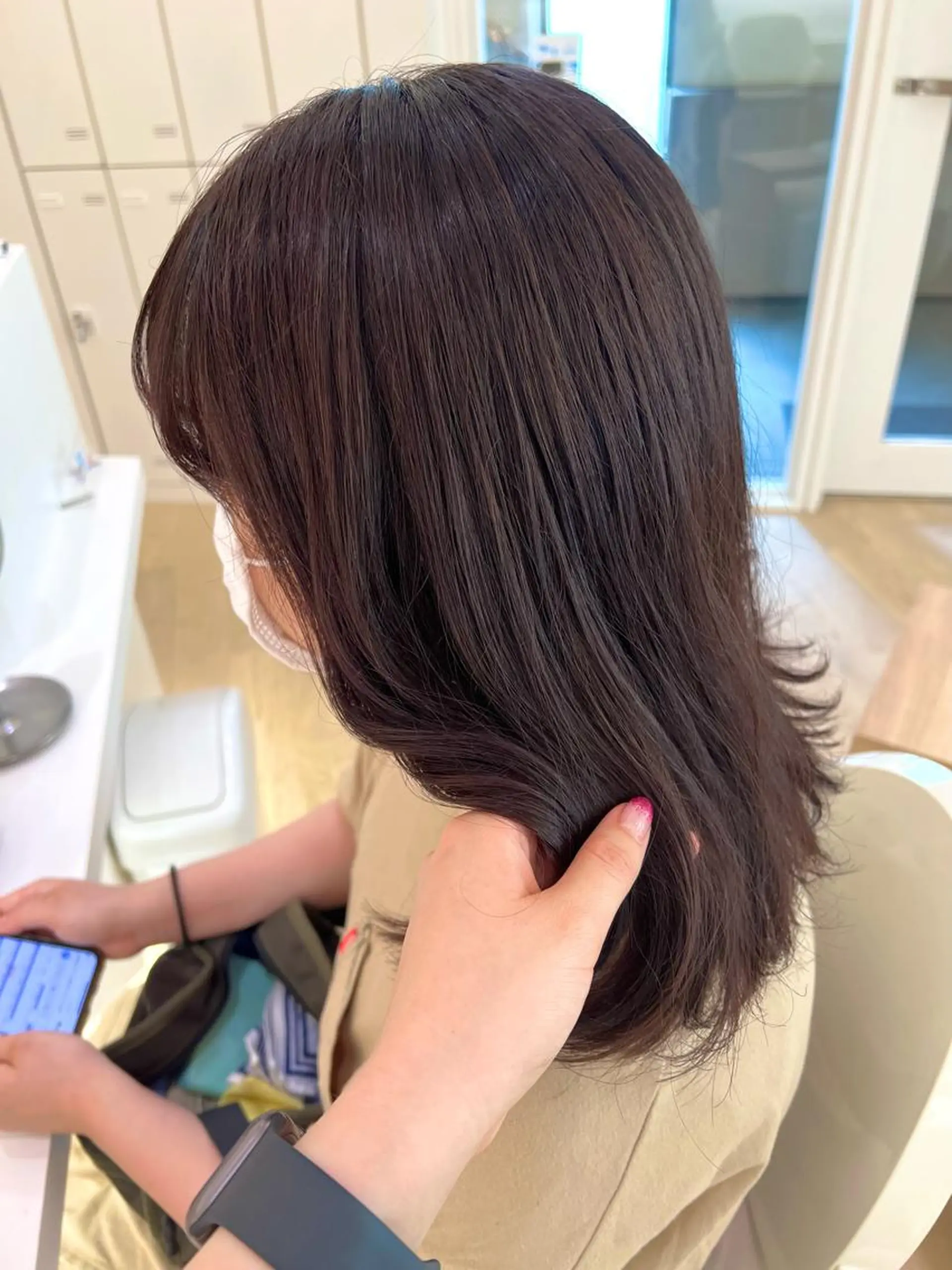 ミディアム ParveMix 佐々木梨紗🤍のヘアスタイル