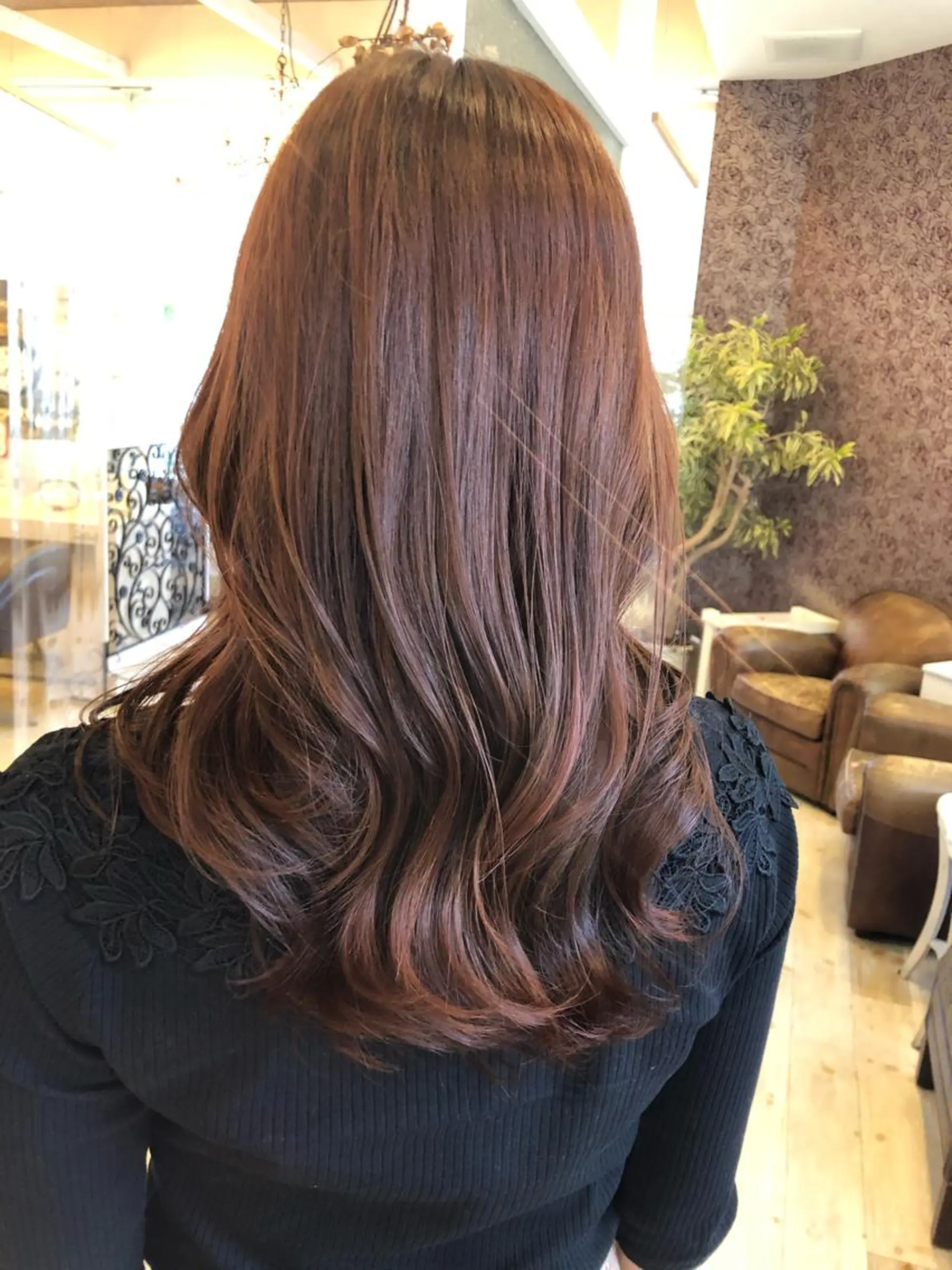 ロング カラー トリートメント ヘアカラー Crén by marie 真嘉比店所属・東恩納 誠のヘアスタイル
