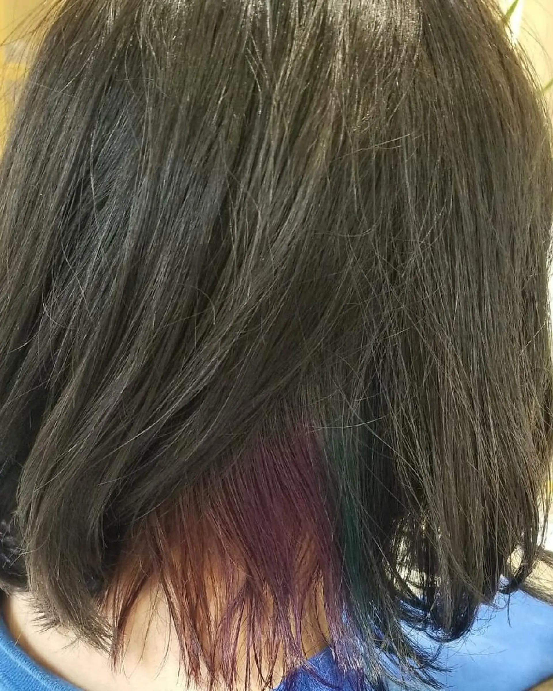 ミディアム カラー 🔴赤み消し/ 艶カラー落合　優🔴のヘアスタイル