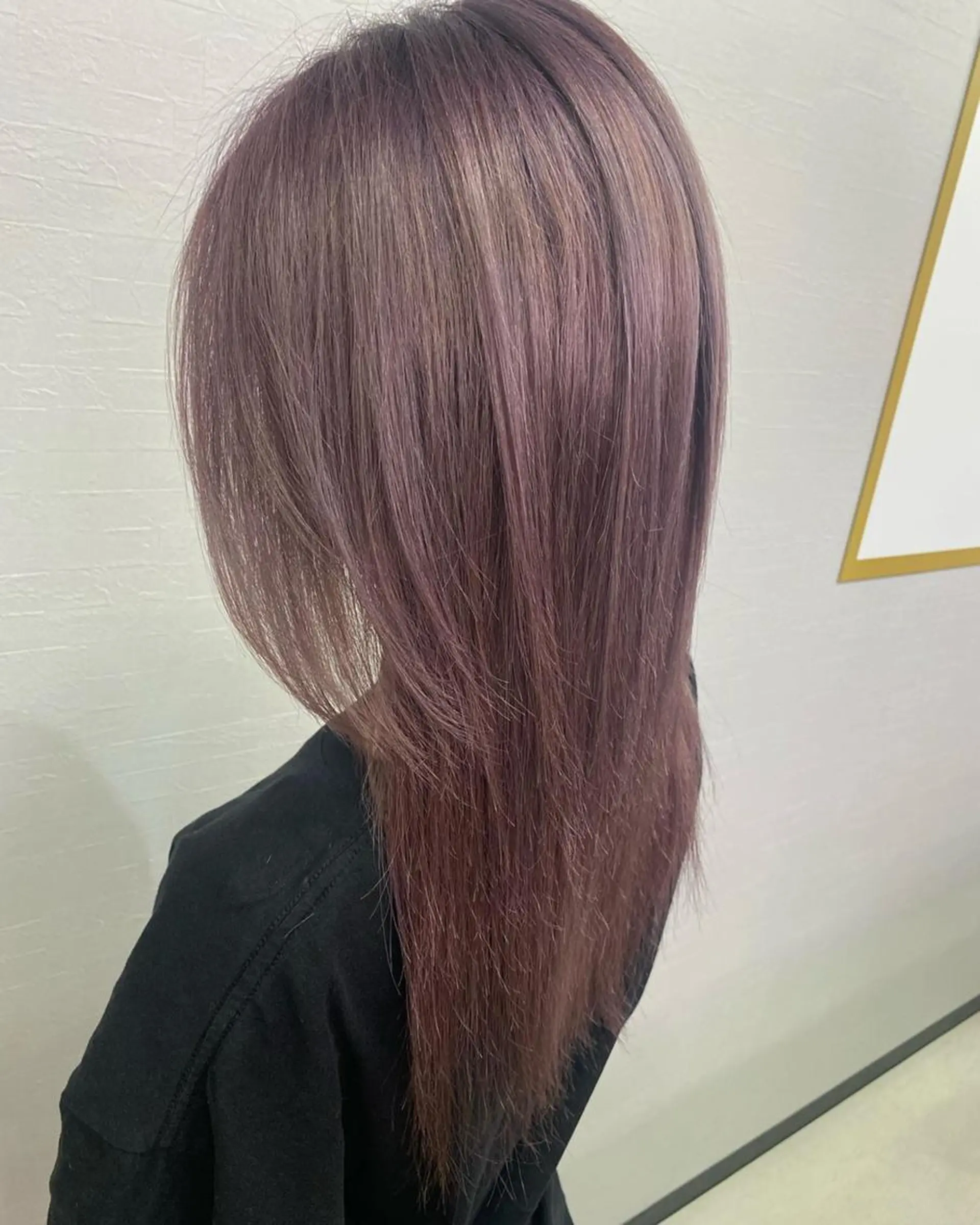 ロング カラー アッシュ ベージュカラー ラベンダーカラー ラベンダーアッシュ UNDER vr 【アンダーバー】のヘアスタイル