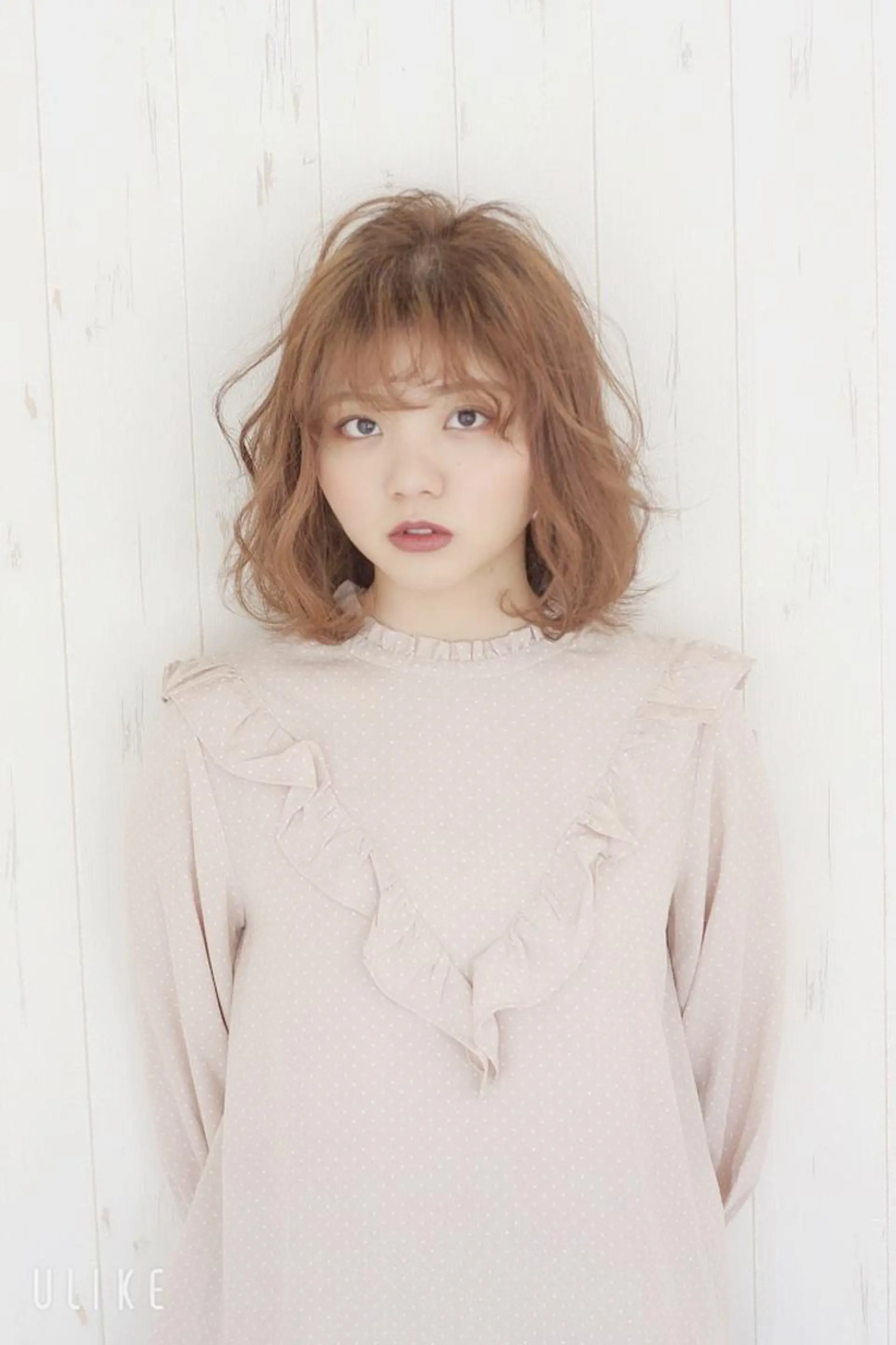 ミディアム ボブ カット ヘアカラー 髪質改善/ハイライト 小林秀樹のヘアスタイル