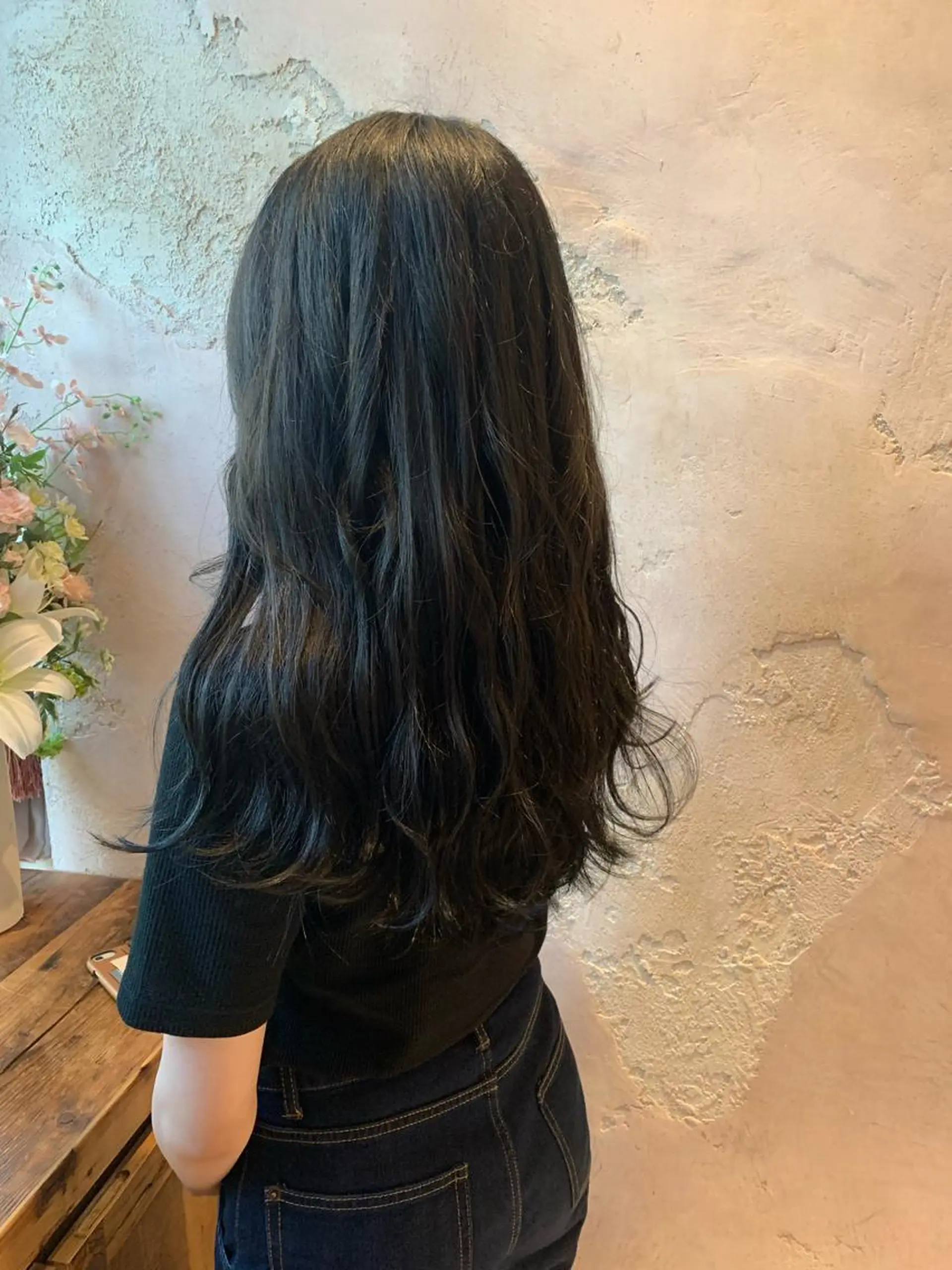 ロング 川井麻由🎀アイドル 量産🎀ピンクカラーのヘアスタイル