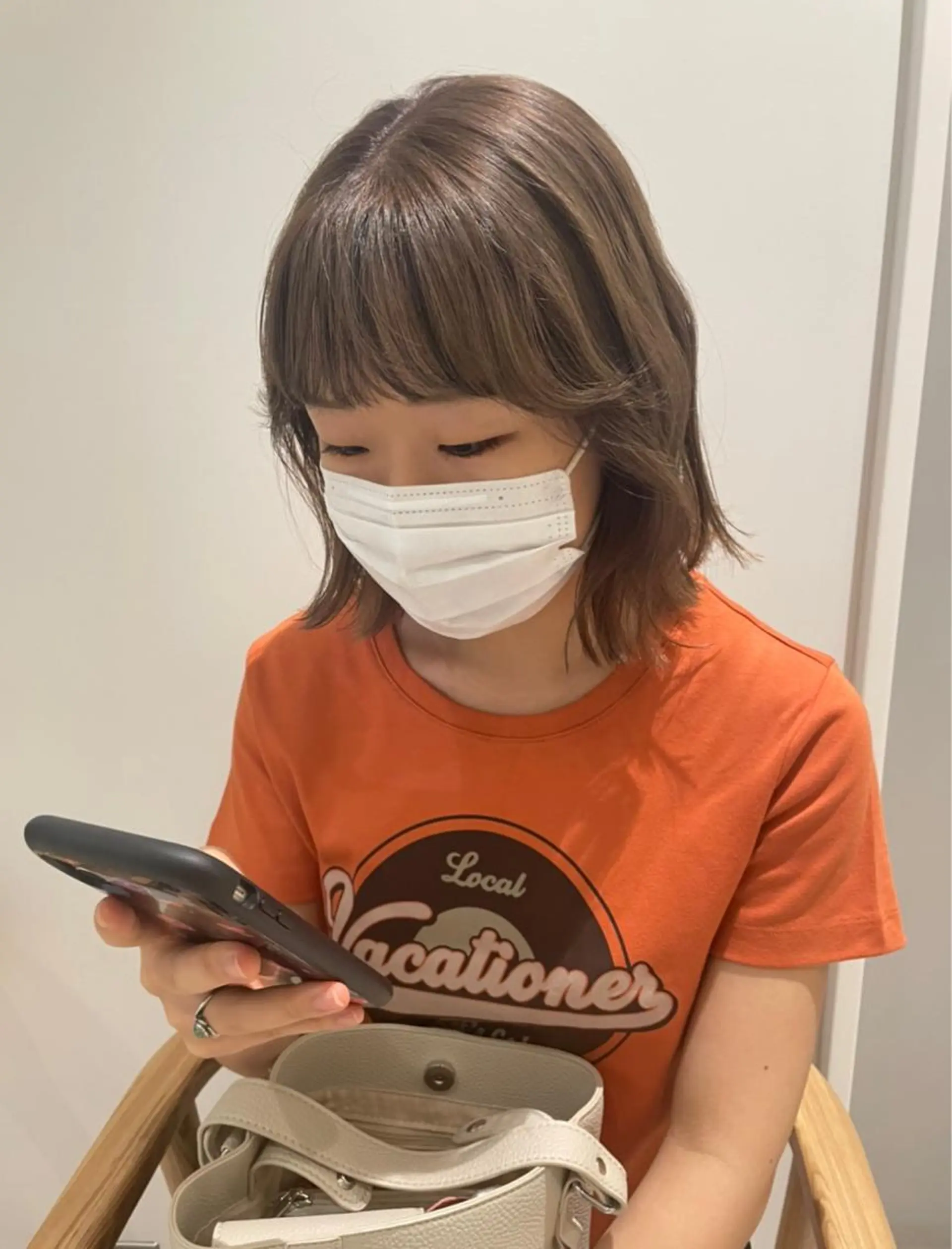 ミディアム カラー ベージュカラー GO TODAY 新宿Aura店所属・ベージュ🤎透明感 カラー🤎anriのヘアスタイル