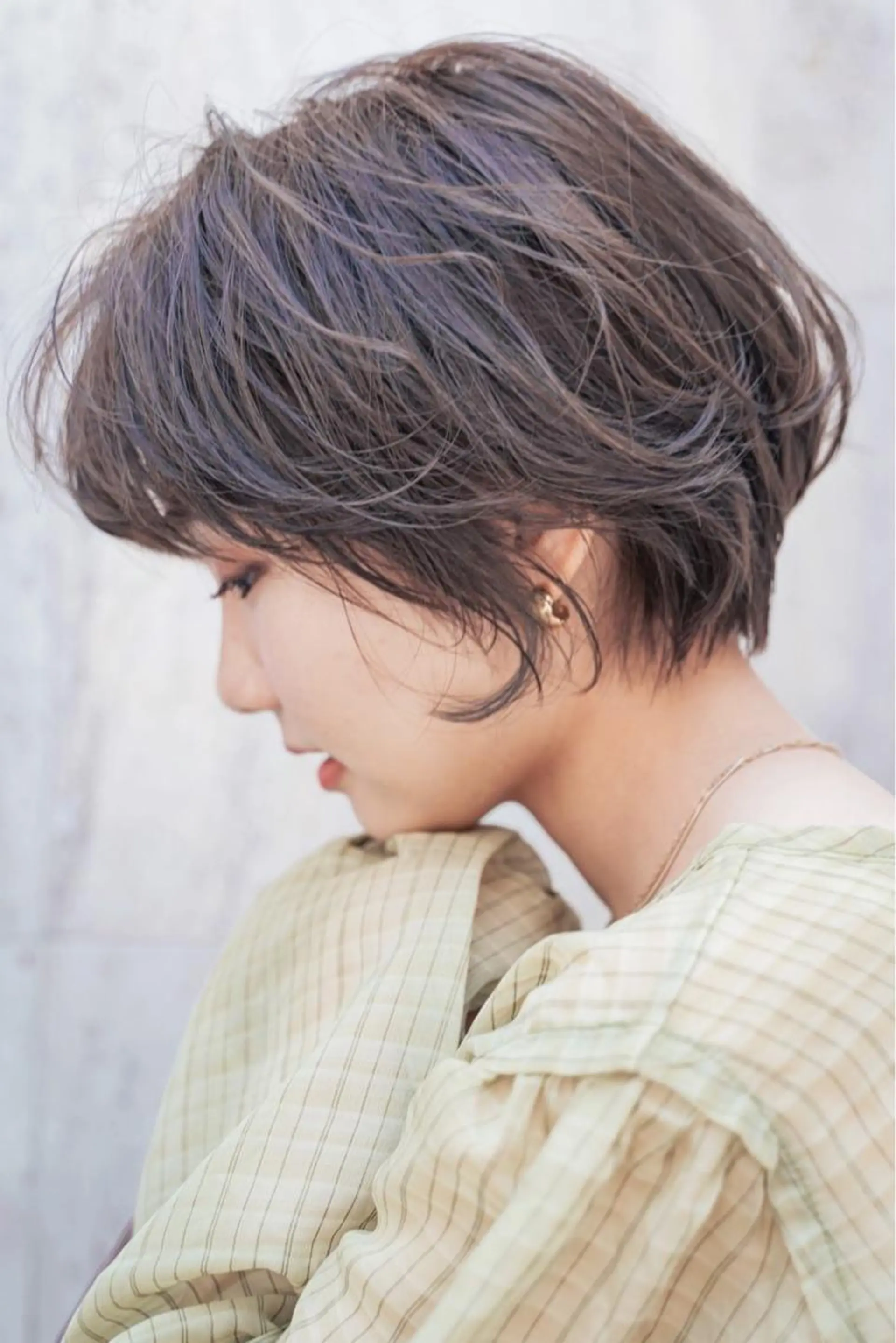 ショート カラー カット トリートメント 髪質改善／艶髪特化 /柔らかさ/清水翔矢のヘアスタイル