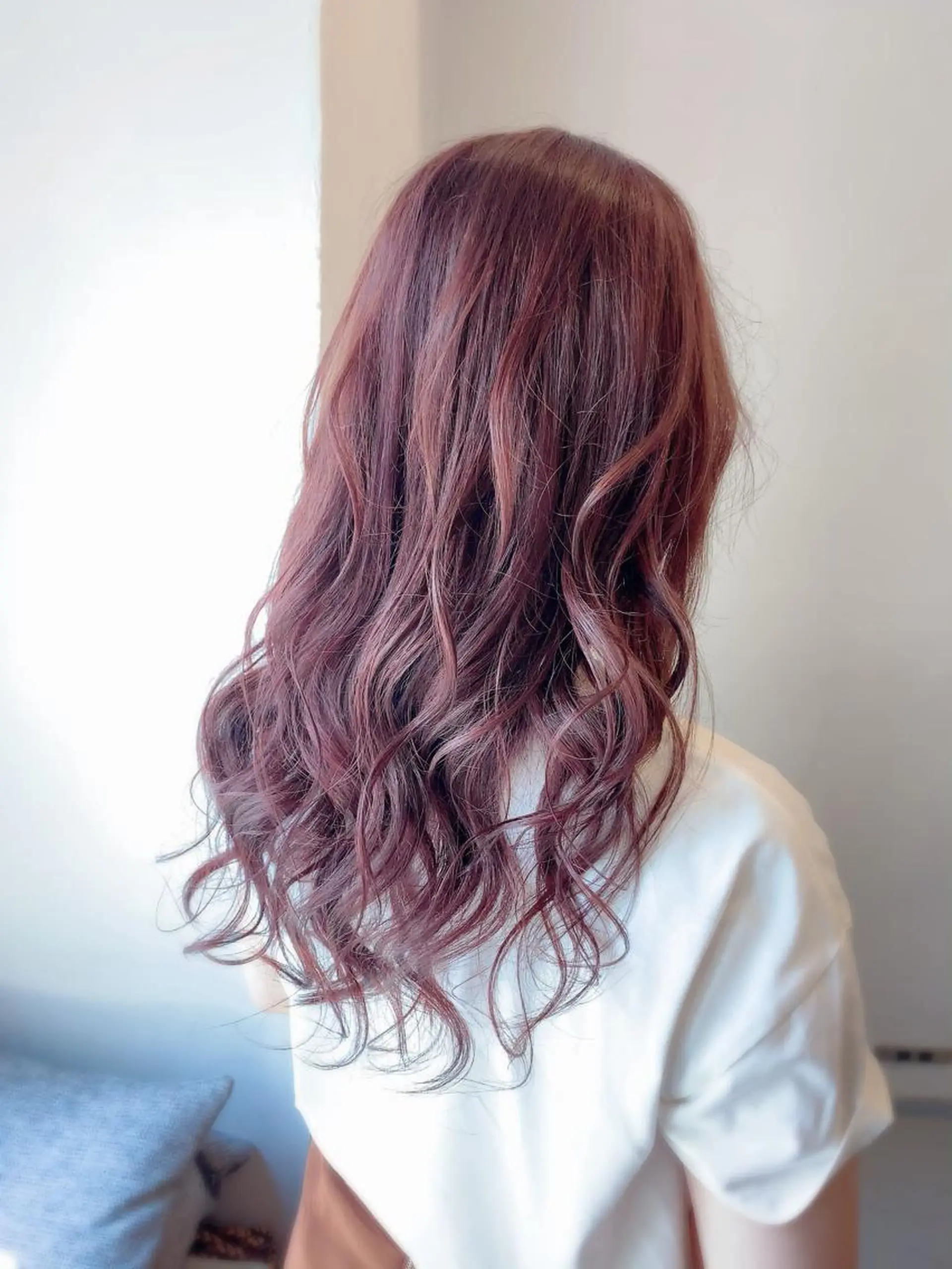 ロング カラー ブリーチ ブラウンカラー ピンクカラー ピンクブラウン カット ヘアカラー トリートメント 🍀Moda by Grande🍀のヘアスタイル