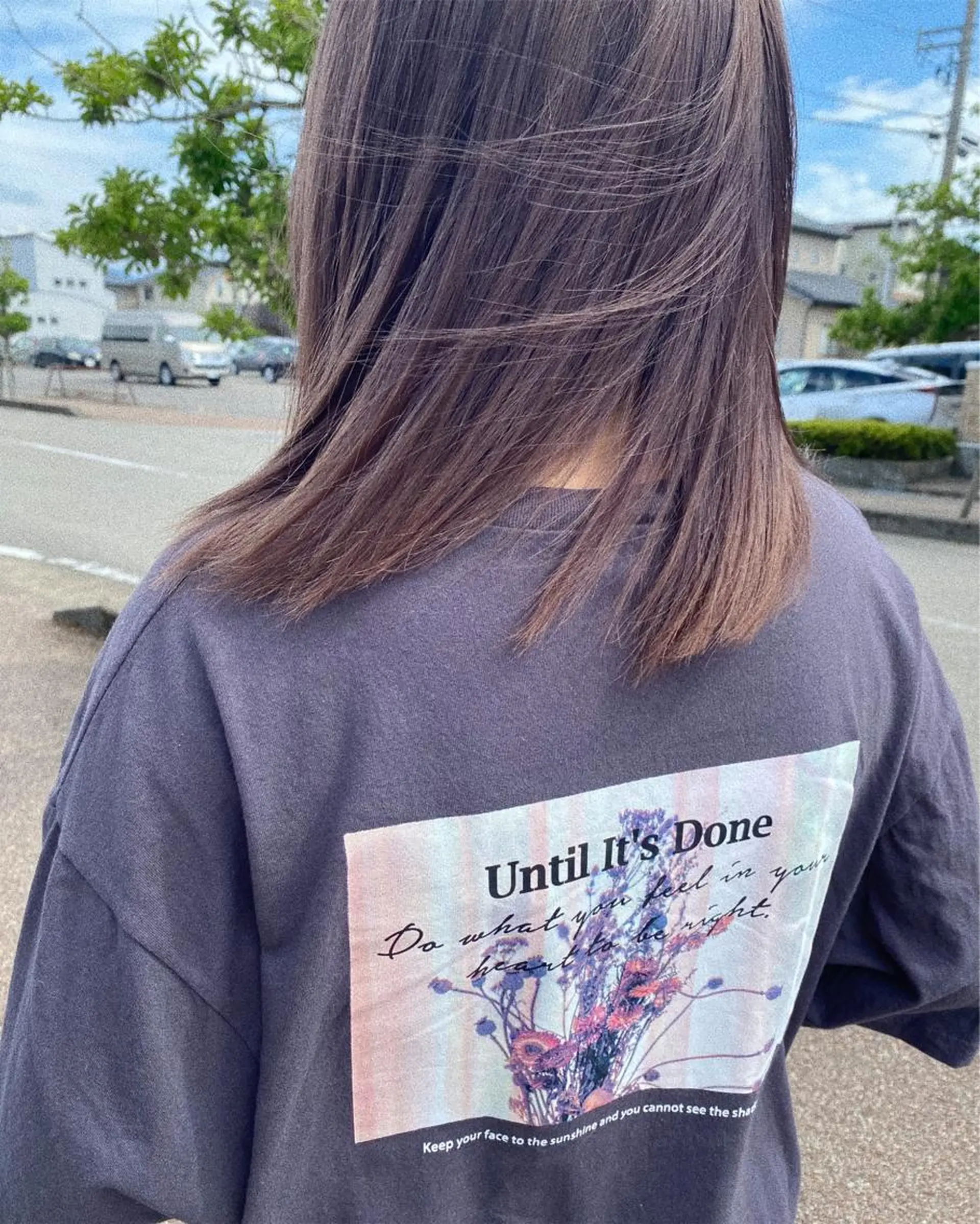 セミロング カラー ダブルカラー グレージュ FIORE hair design所属・山根 奈緒のマツエク・マツパデザイン