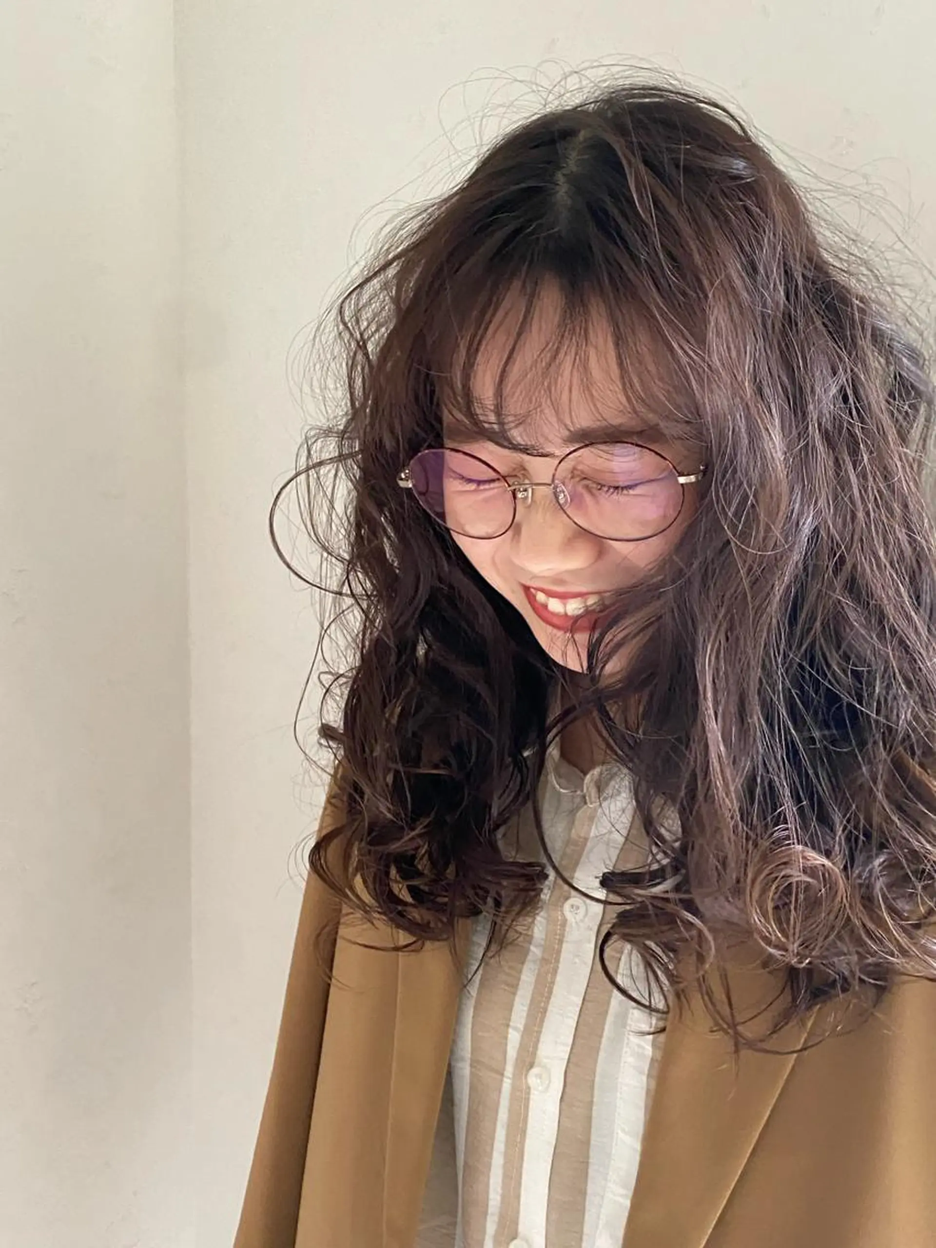 ロング 暖色＊ベージュ ＊くらたあやかのヘアスタイル