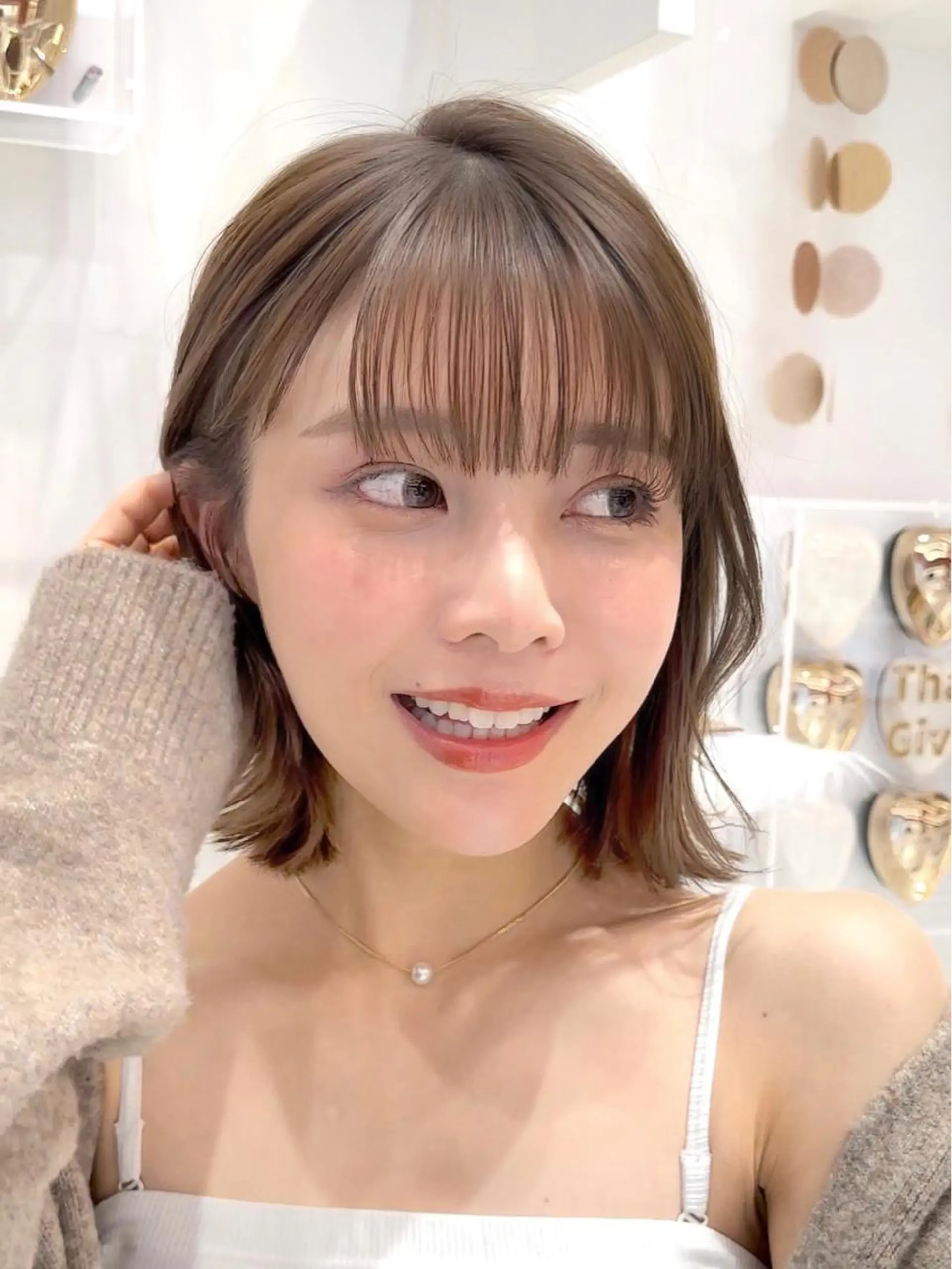 ミディアム カラー パーマ ヘアアレンジ レイヤーカット/ボブ /縮毛矯正✨大輝のヘアスタイル