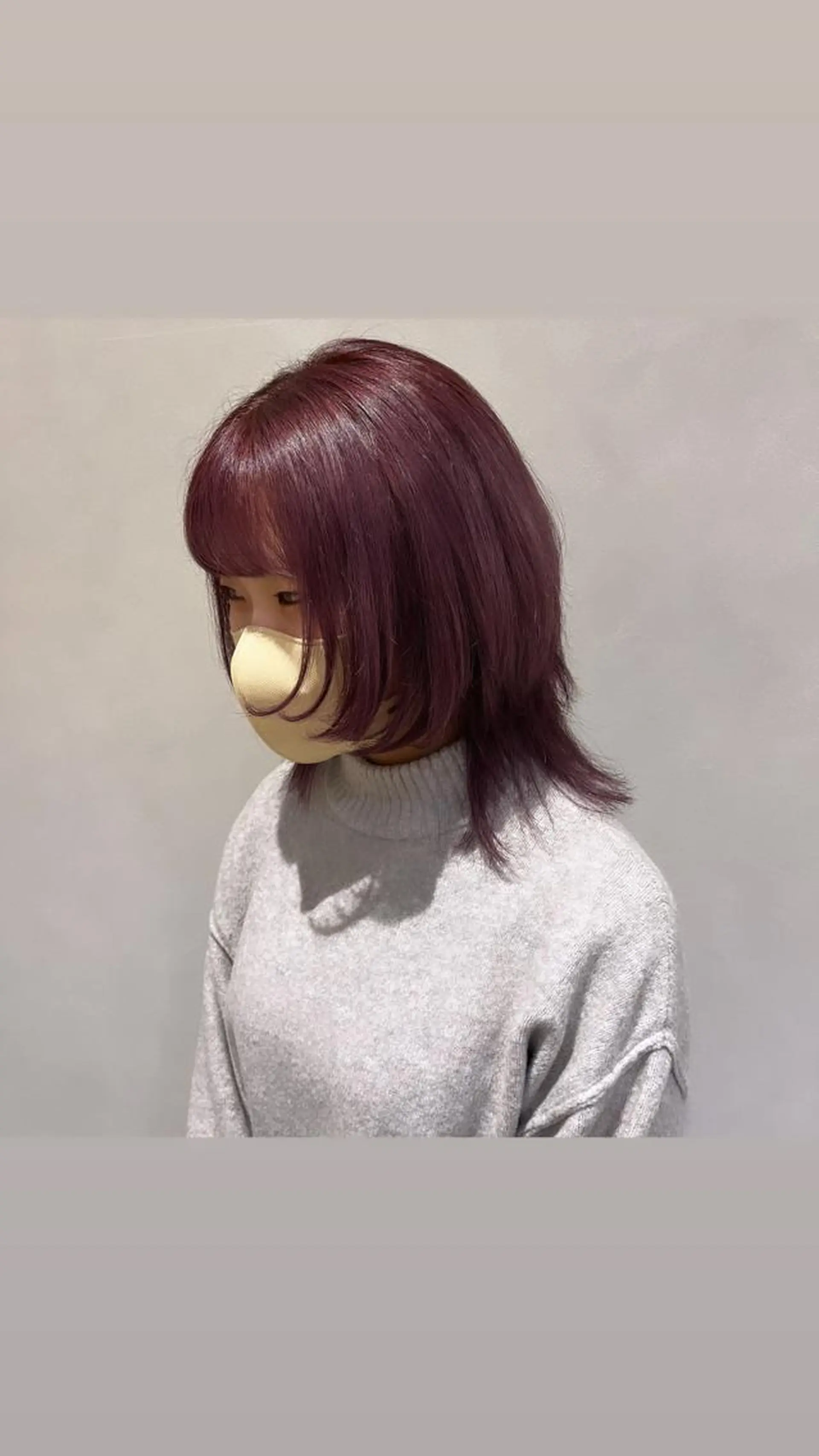 カラー ニュアンスパーマ 曲がる縮毛矯正　爲石のヘアスタイル