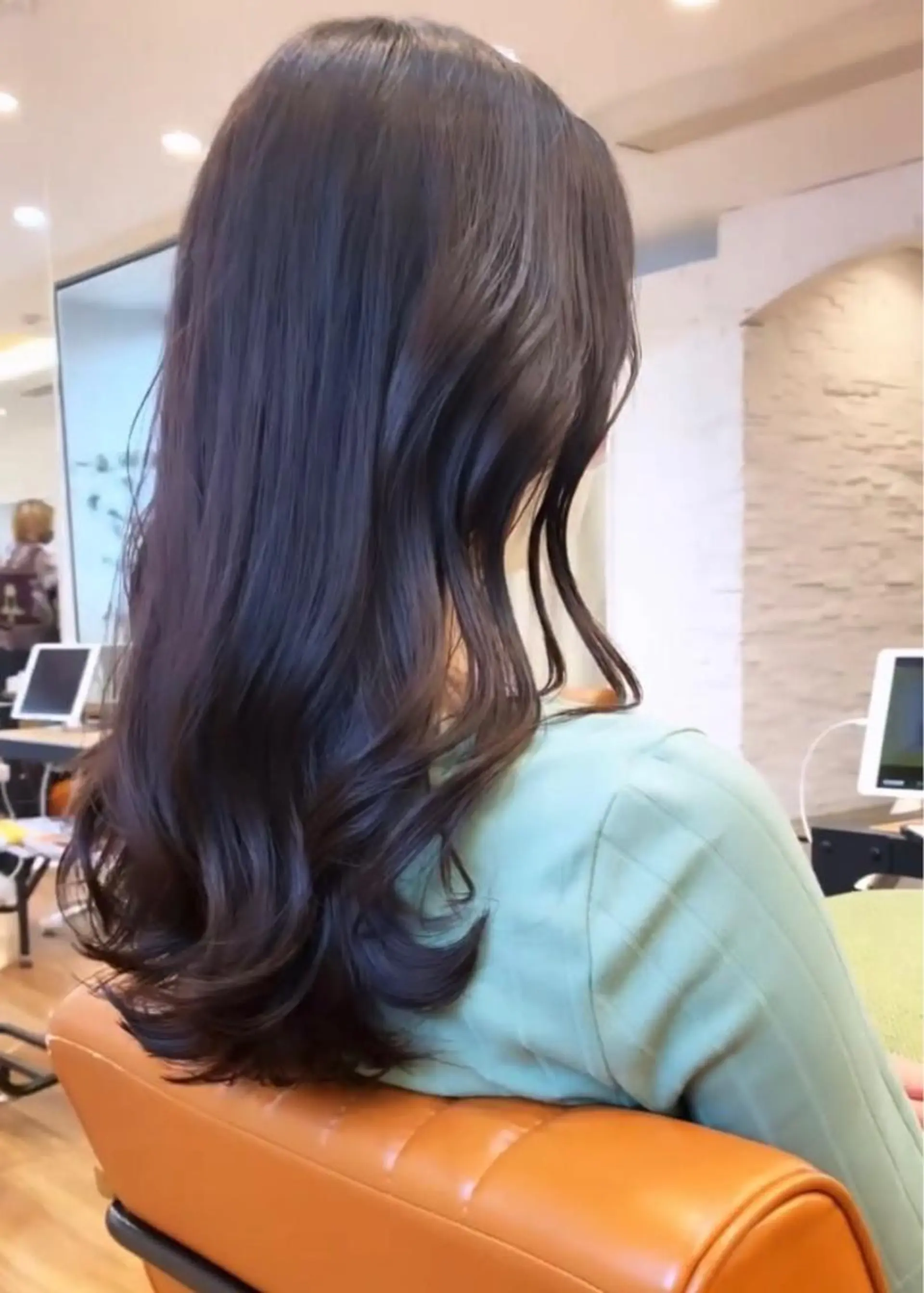セミロング パーマ カット パーマ 古沢 新のヘアスタイル