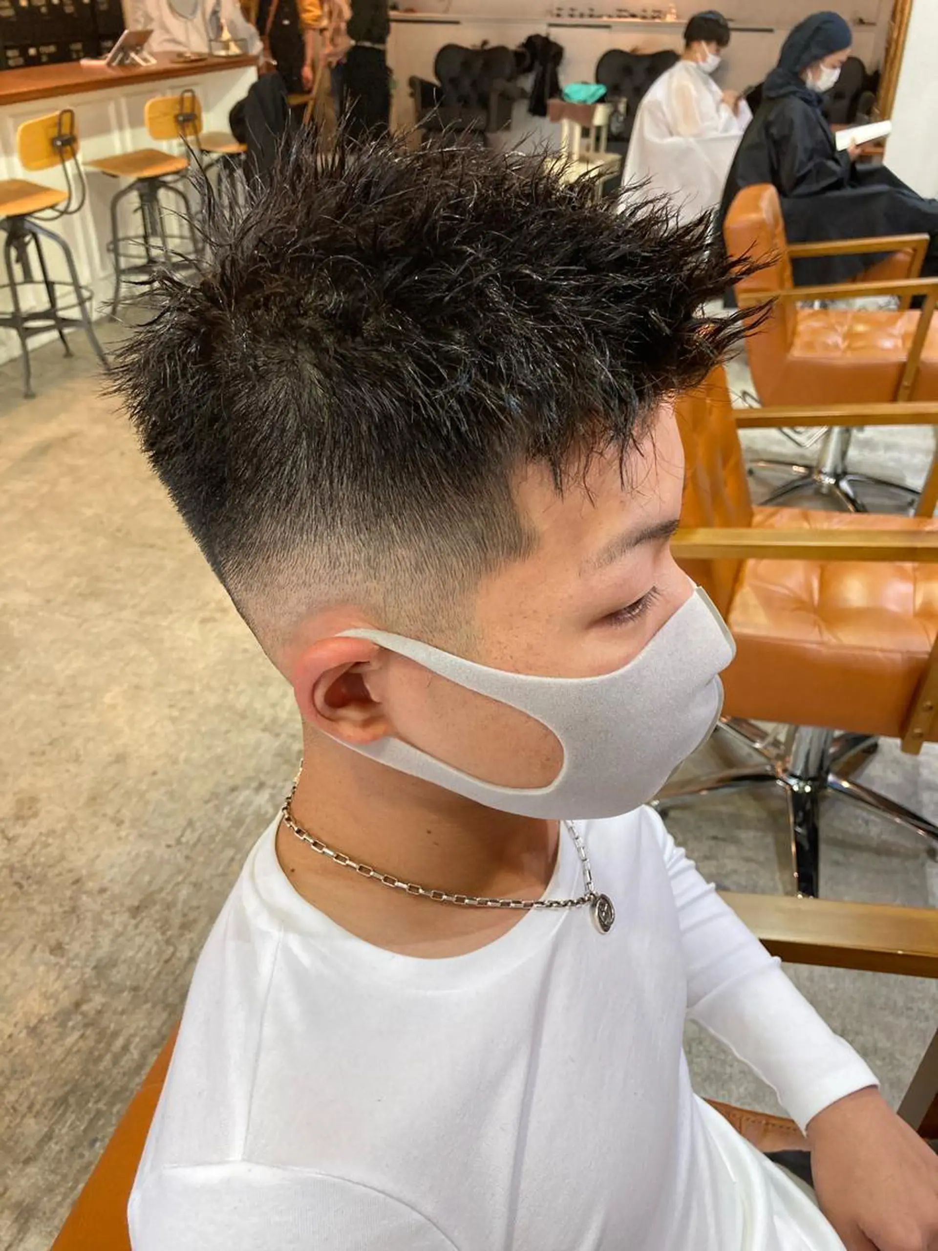 ショート ツイストパーマ カット パーマ メンズ特化 TAKUYAのヘアスタイル