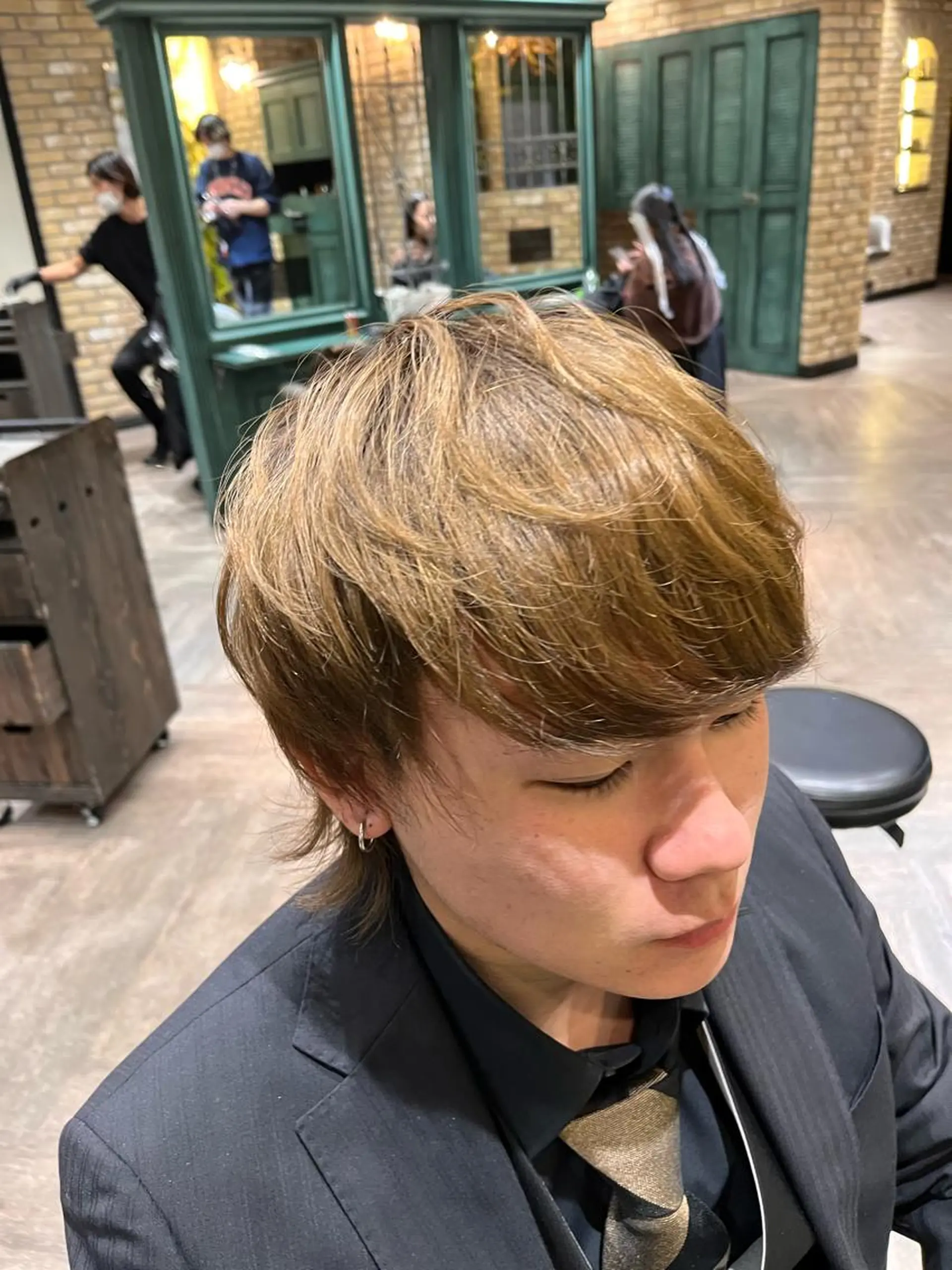 メンズ マッシュ メンズウルフカット ウルフカット Monan渋谷所属・Monan渋谷 YUUKIのヘアスタイル