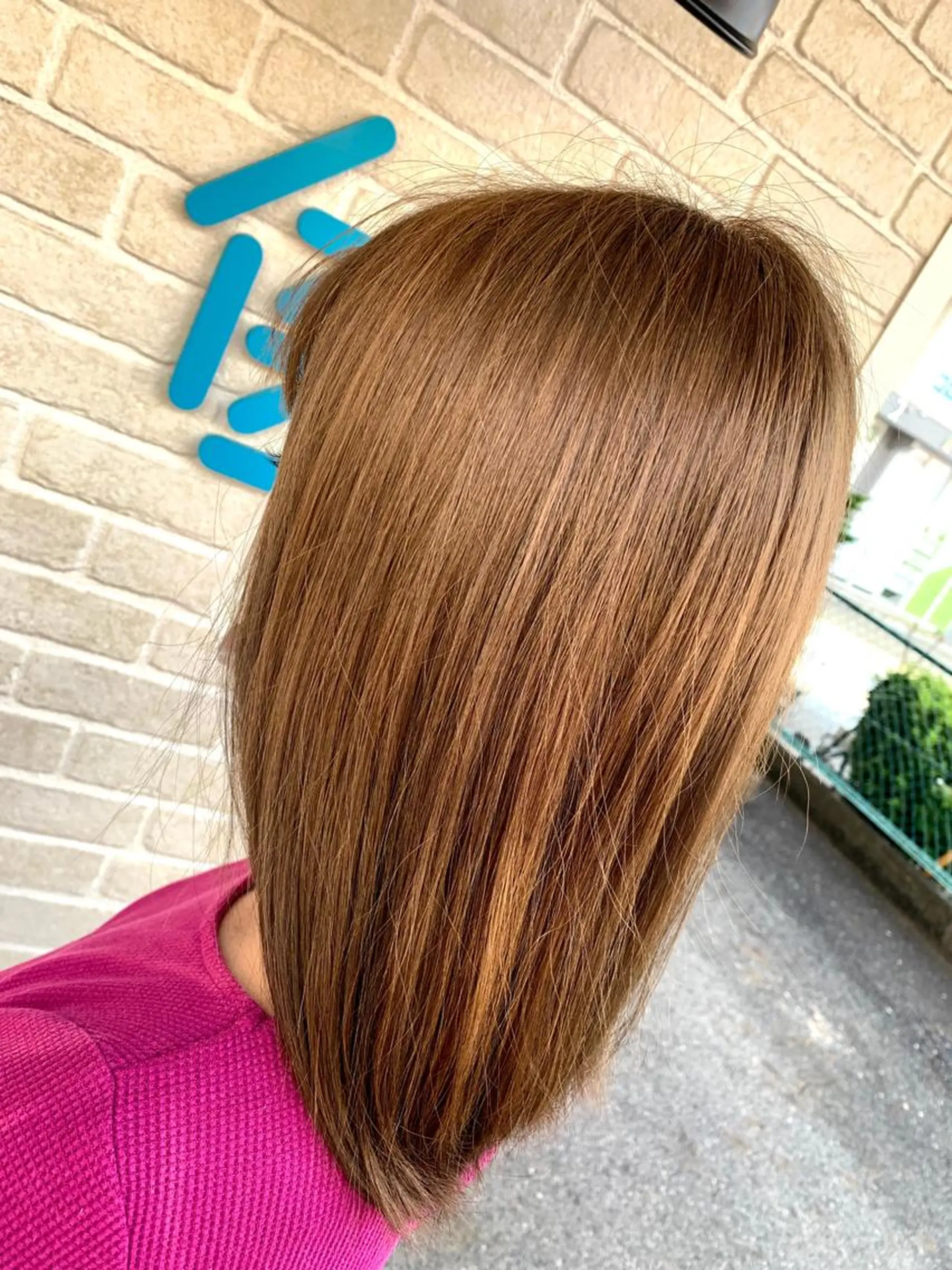 セミロング 十文字 玲音のヘアスタイル