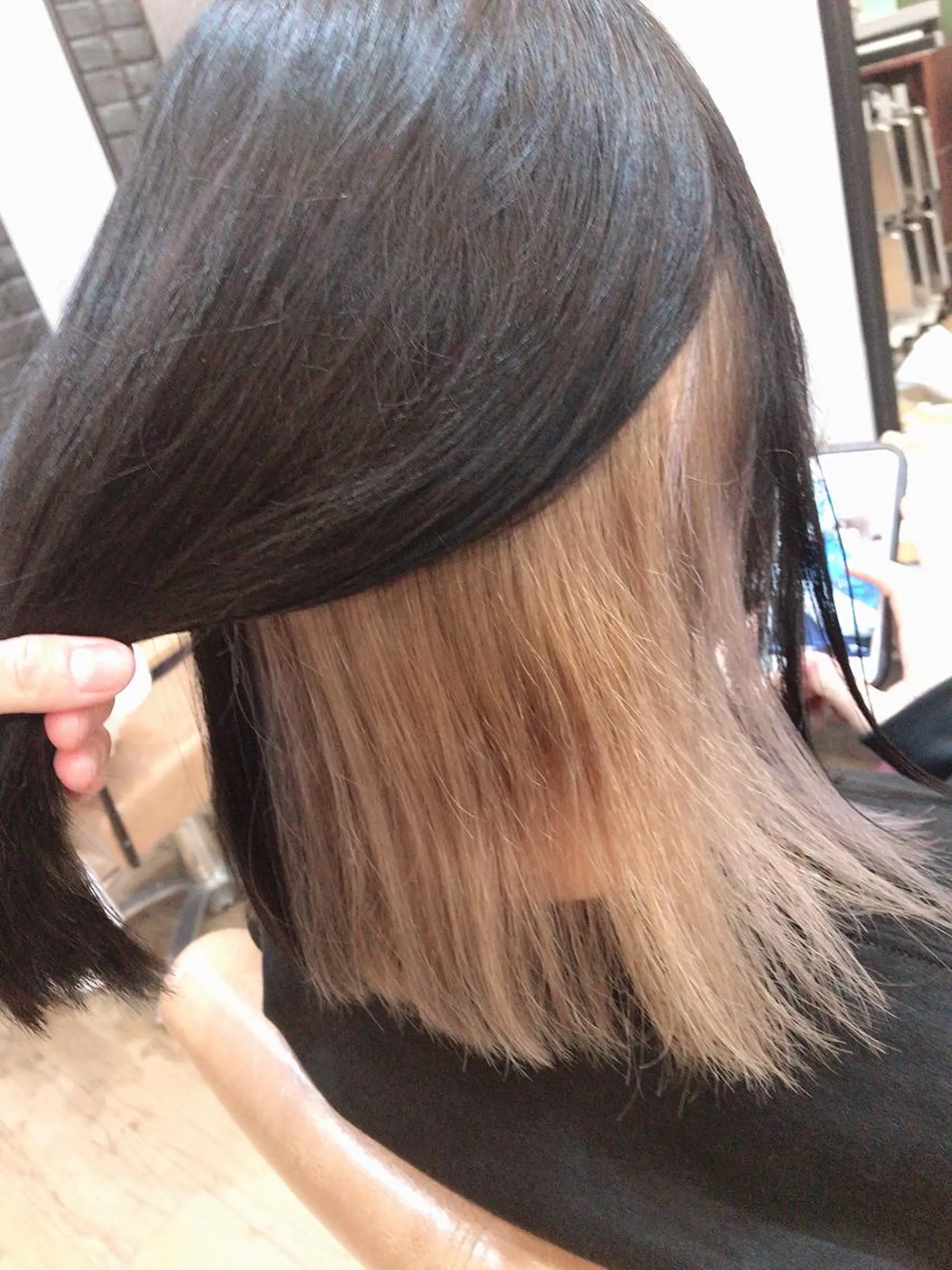 カラー ベージュカラー ミルキーベージュ ヘアカラー トリートメント 特殊カラー特化 ✂️SHIAN フジのヘアスタイル