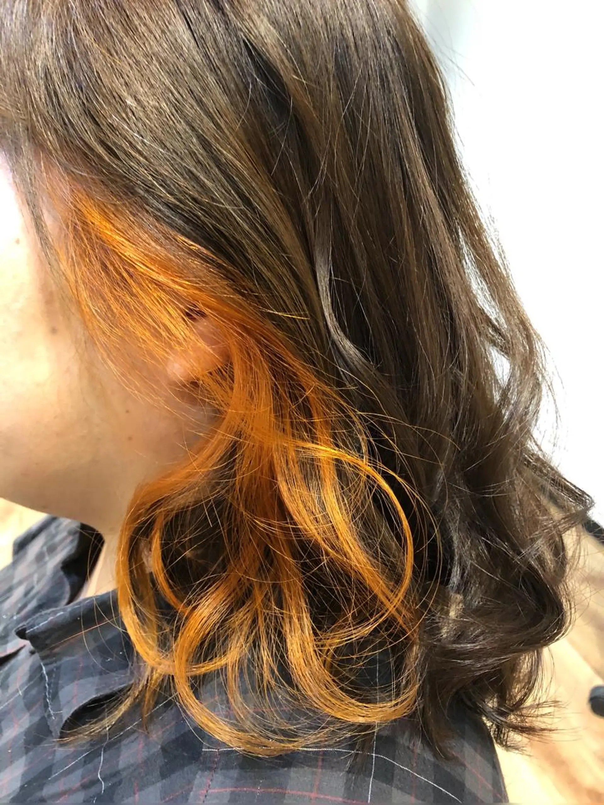 ミディアム カラー カット ヘアカラー トリートメント 青野 文香のヘアスタイル