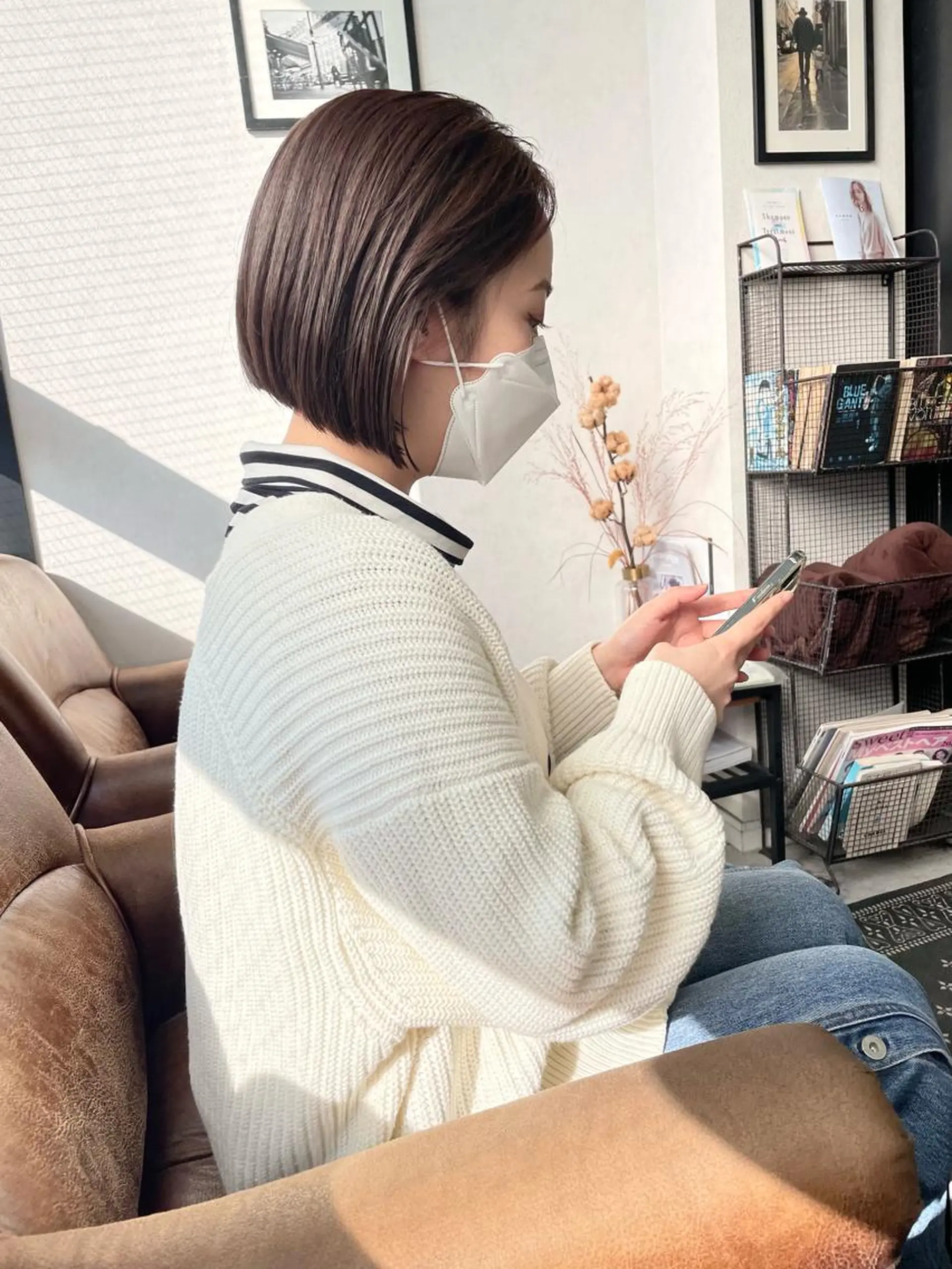 ショート カラー カット ヘアカラー トリートメント メンズヘア/レイヤー /ボブ山内春輝のヘアスタイル