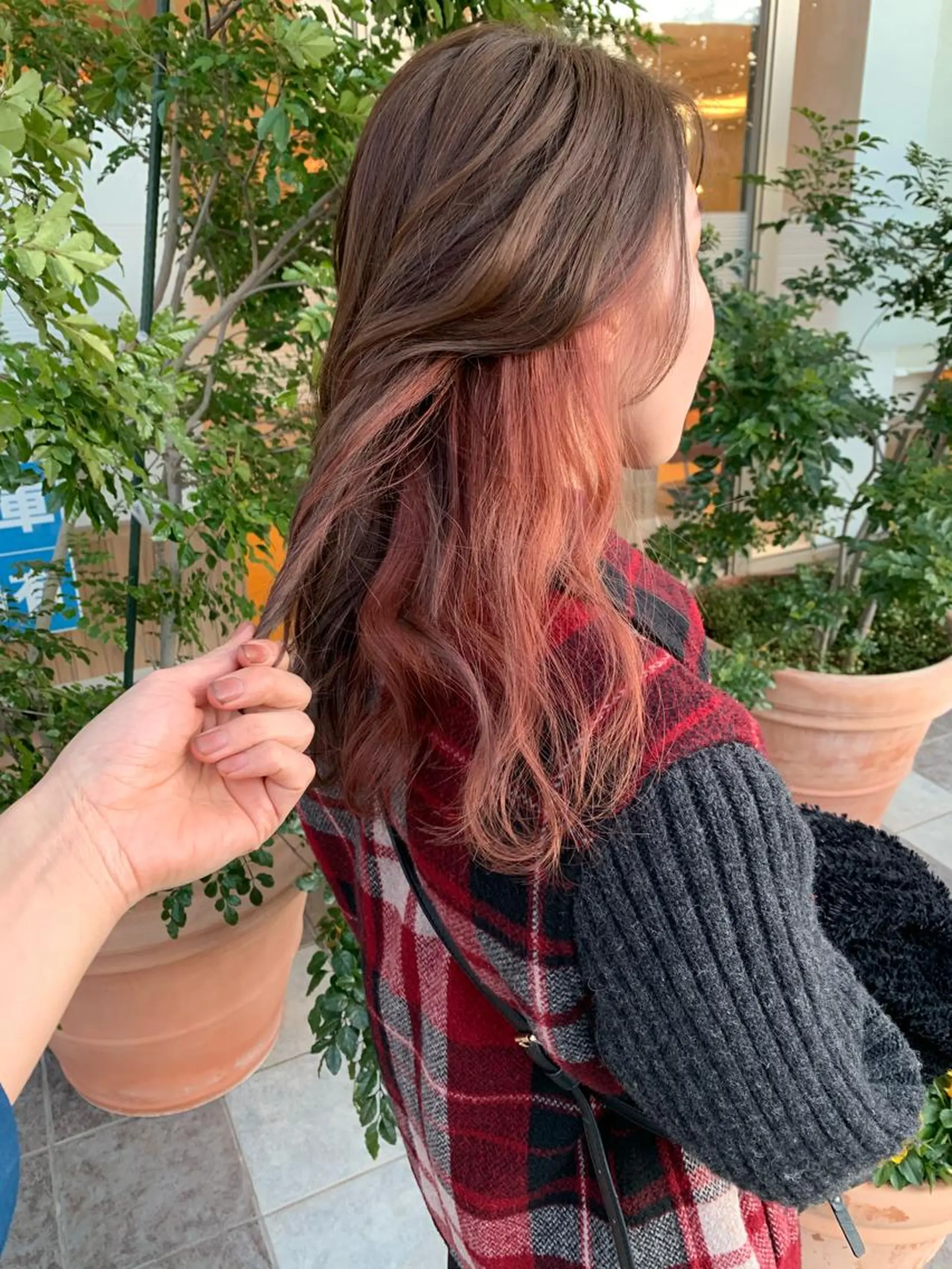 セミロング カラー カット ヘアカラー トリートメント 髪質改善美容室Lust所属・美容室Lust💚 嶋崎　鷹のヘアスタイル