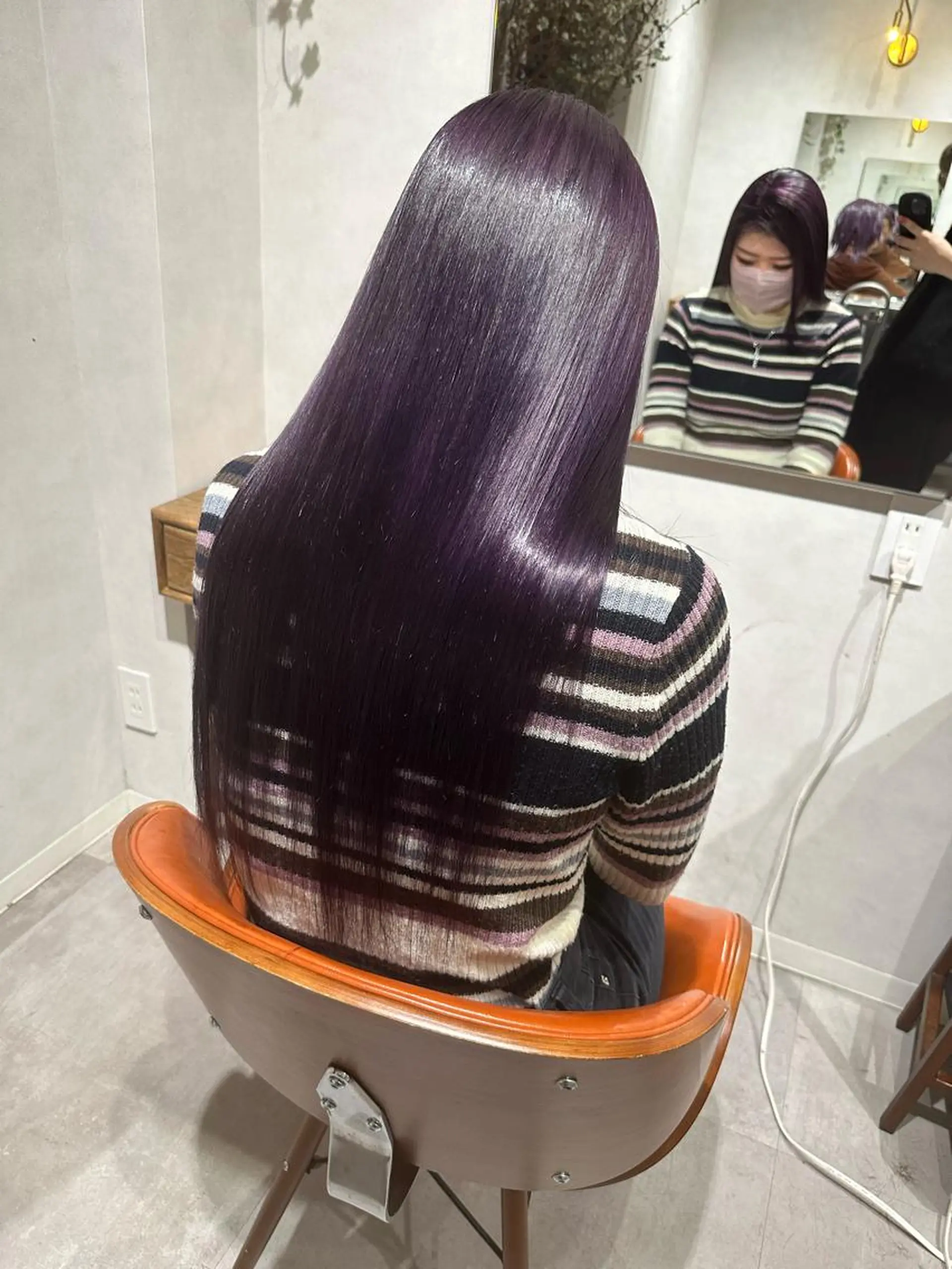 ロング カラー ラベンダーカラー 髪質改善 伊藤のヘアスタイル