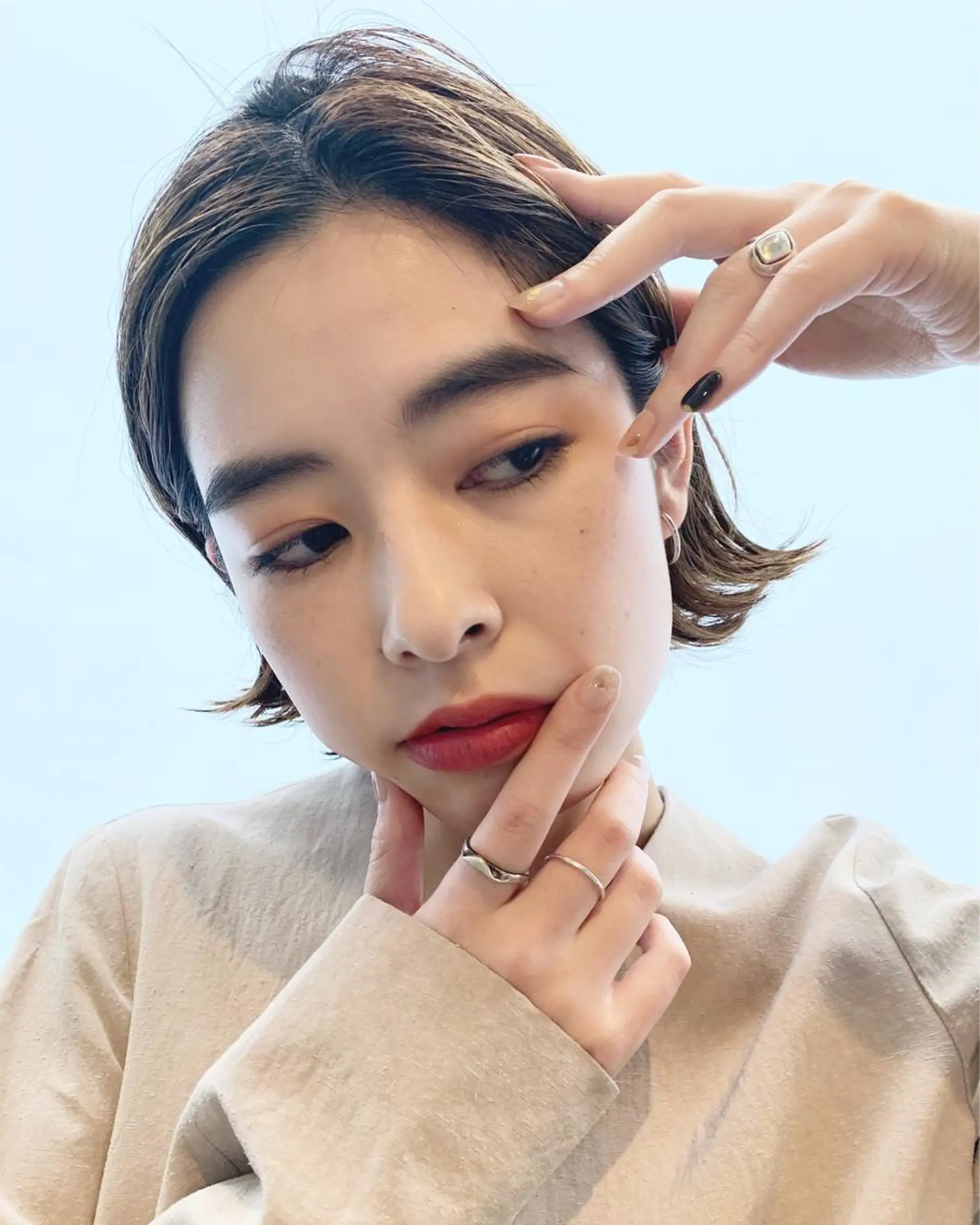 ショート カラー カット ヘアカラー トリートメント 優 作のヘアスタイル