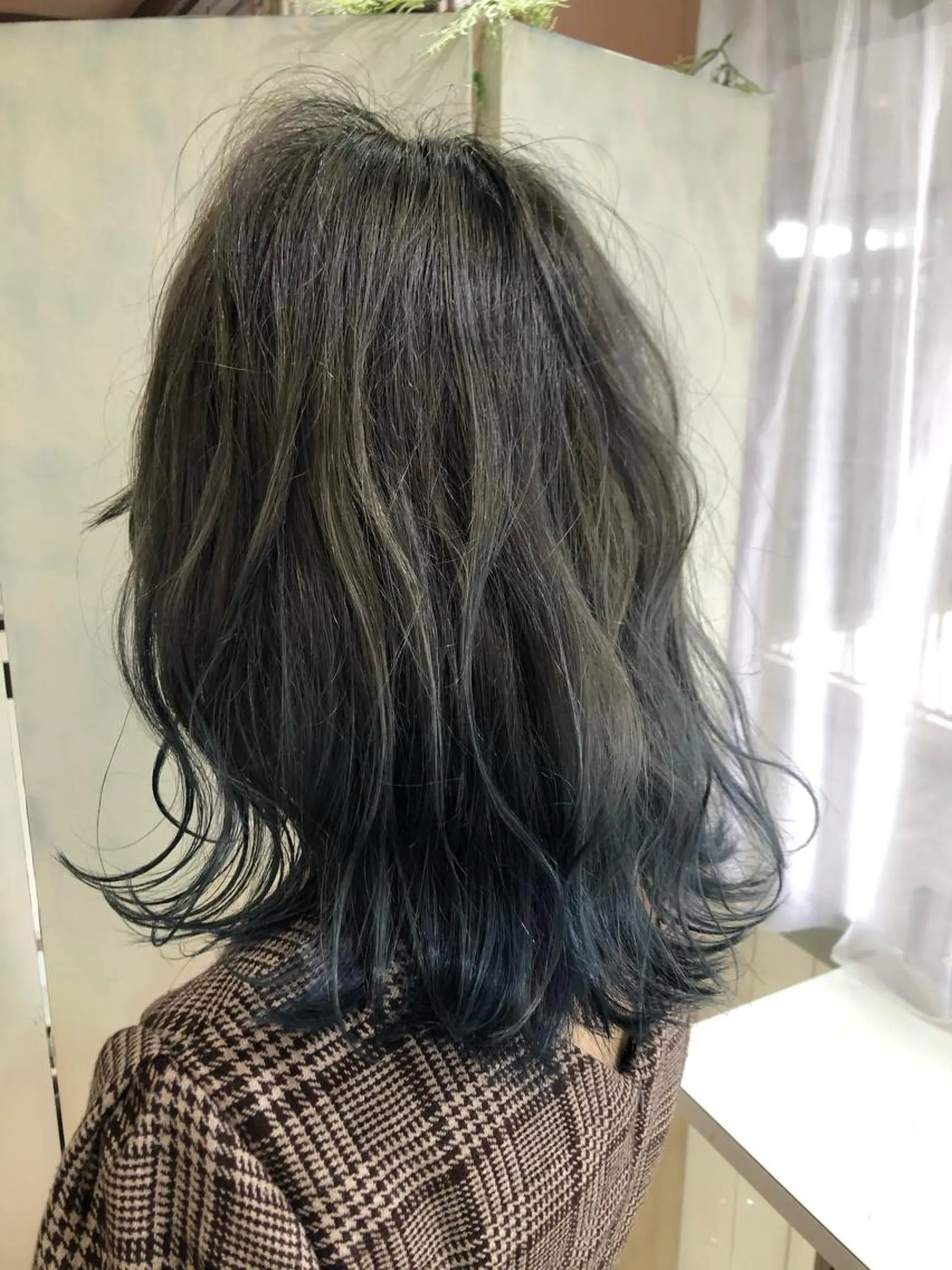 ミディアム カラー ショート/ハイライト /白髪ぼかし🌿松本のヘアスタイル