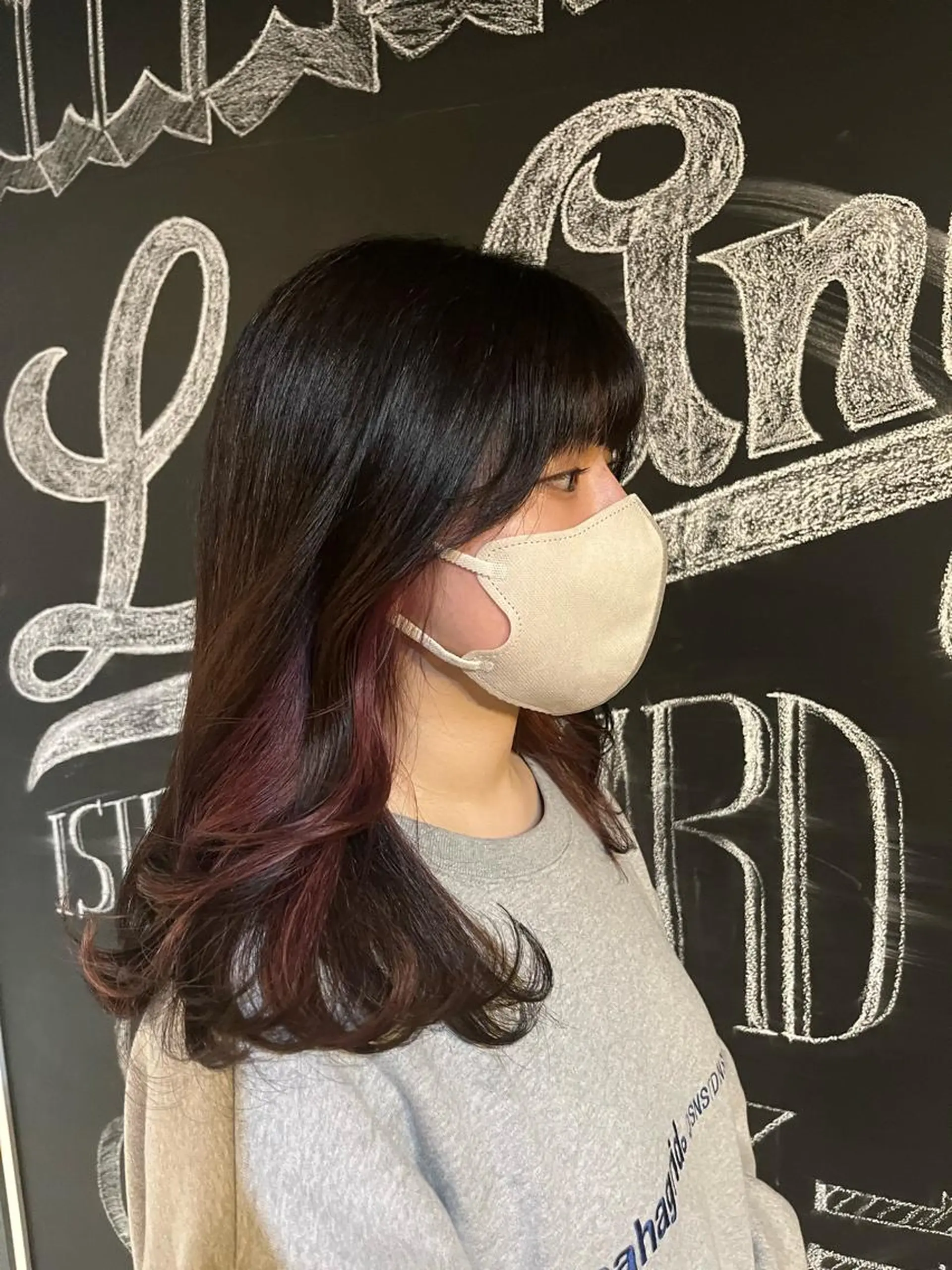 ロング ヘアカラー トリートメント times salon 栄所属・韓国ヘアスタイリスト Harukaのヘアスタイル