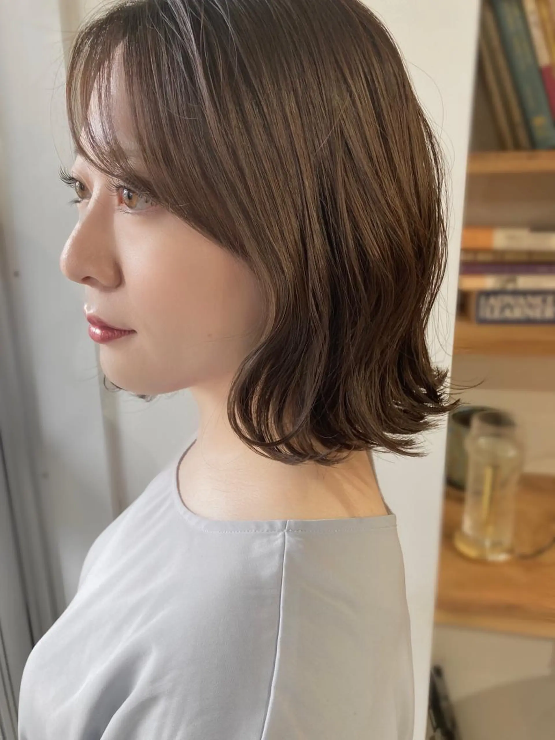 ミディアム 外ハネヘア roka ノゾミのヘアスタイル