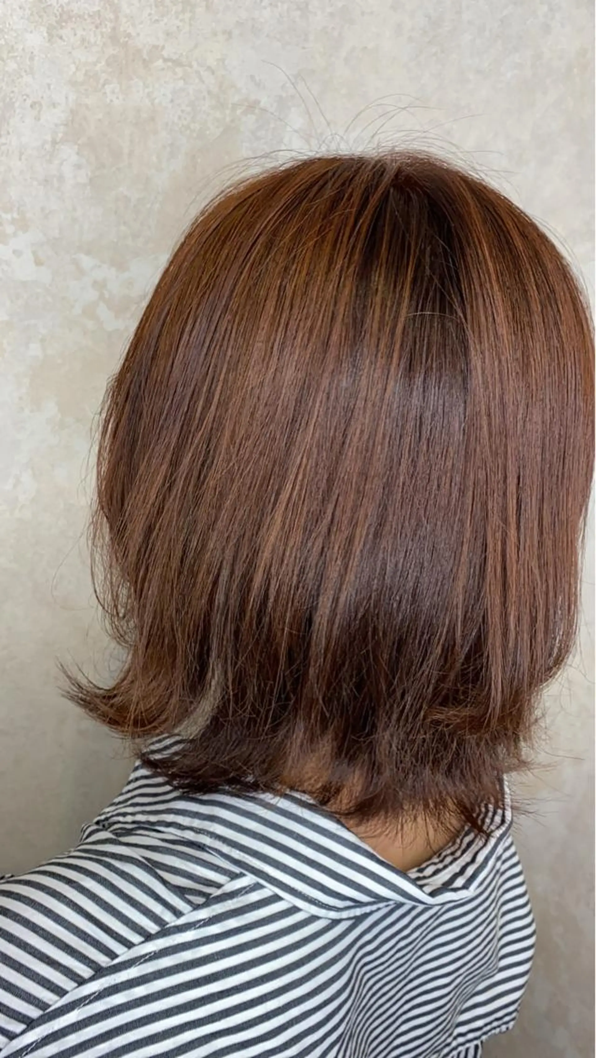 ミディアム カラー カット 縮毛矯正 トリートメント CIEL天六店 三上春のヘアスタイル