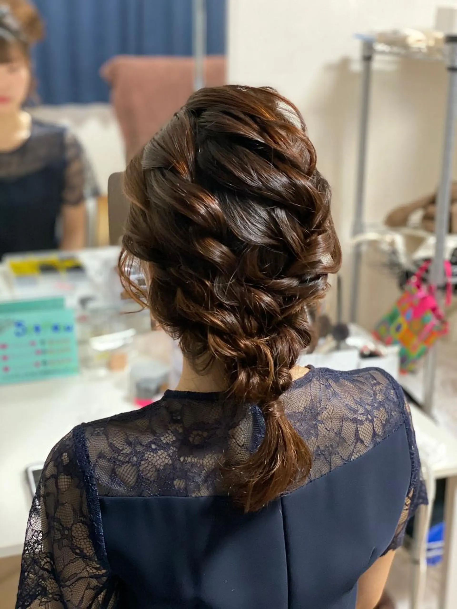 ミディアム ヘアアレンジ 鈴木 沙羅のマツエク・マツパデザイン