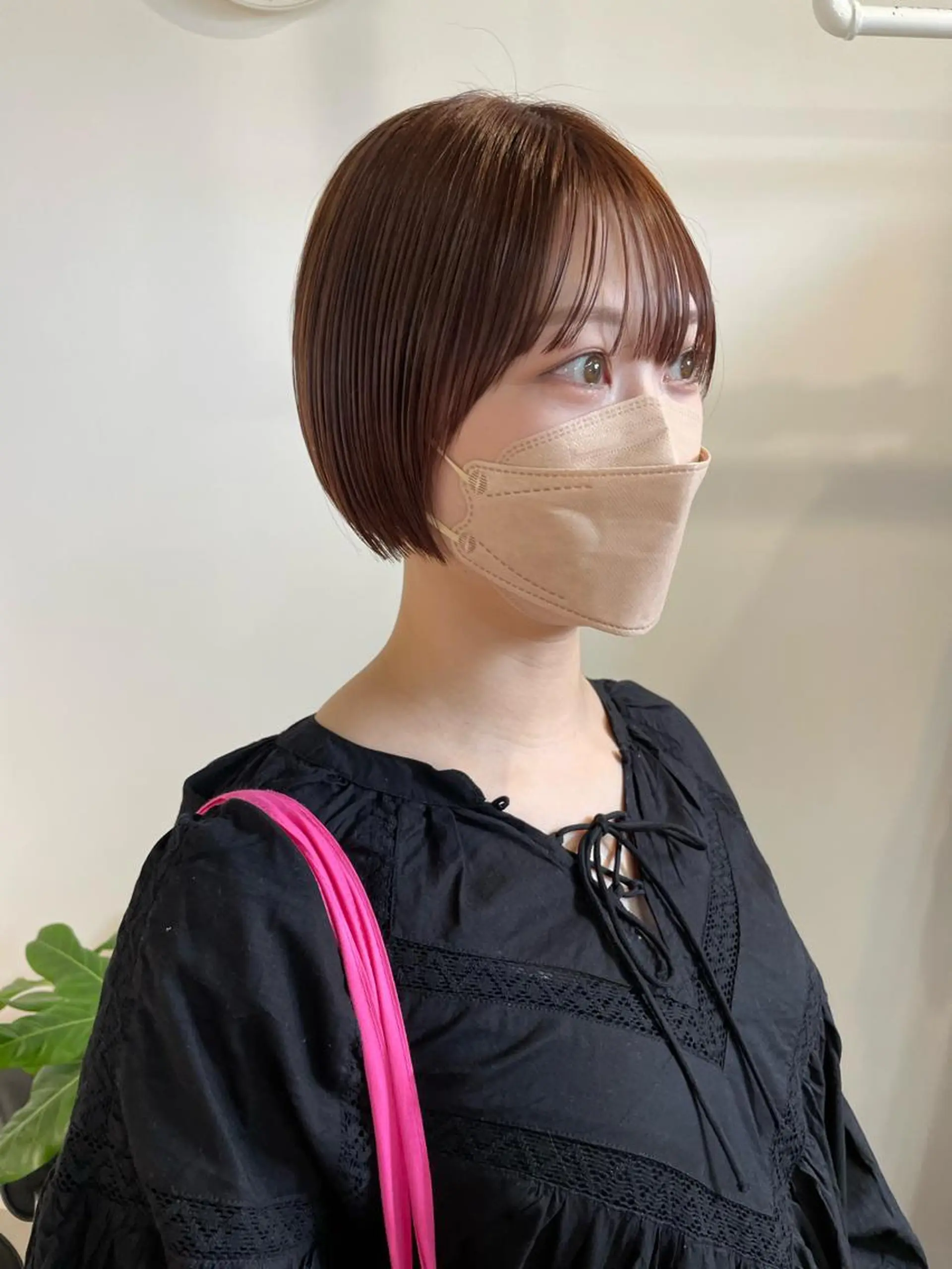 ショート カラー ショートボブ ブラウンカラー ボブ ショートヘア カット ヘアカラー トリートメント fit/ madokaのヘアスタイル