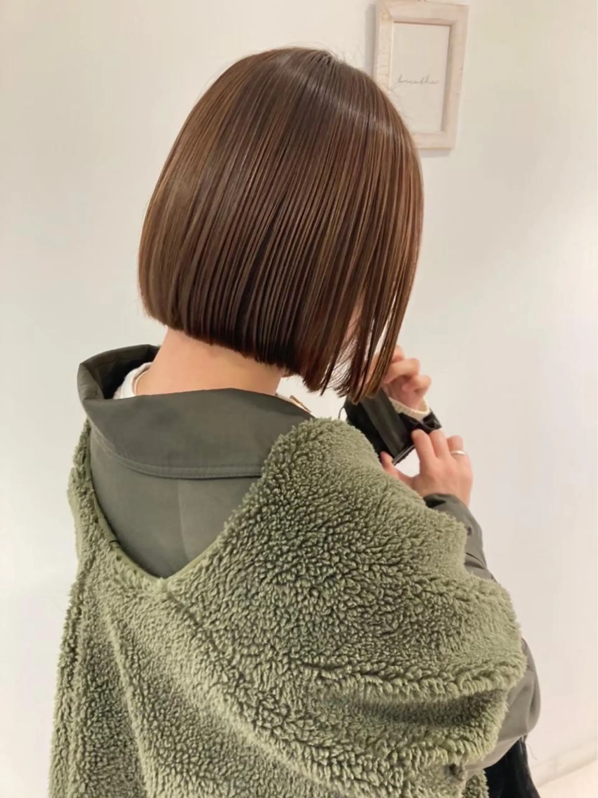 ミディアム ボブ/ストレート🎀 harukaのヘアスタイル