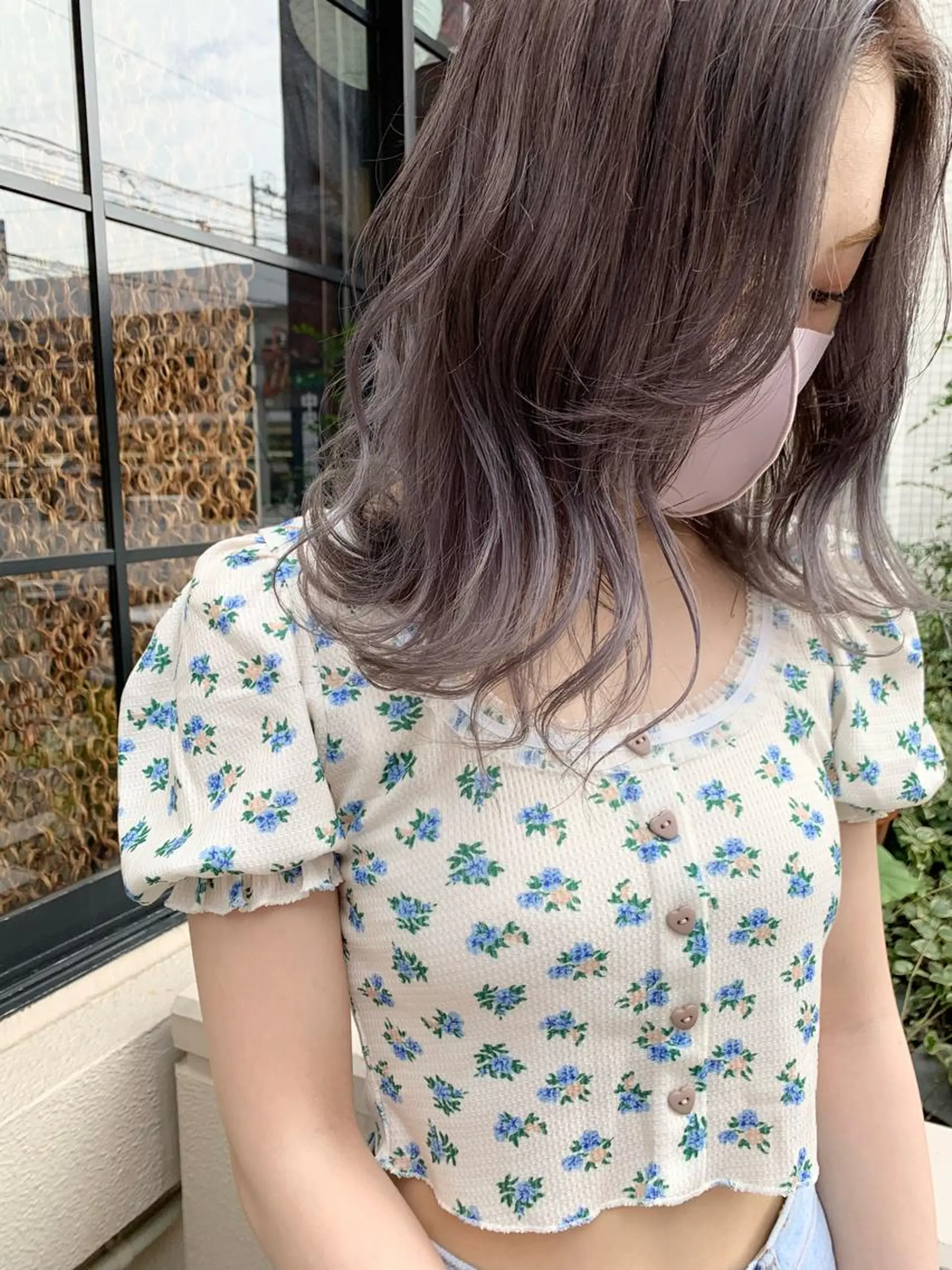 ミディアム カット ヘアカラー トリートメント 架空〜KAQU〜所属・架空-KAQU- NOGAMIのヘアスタイル