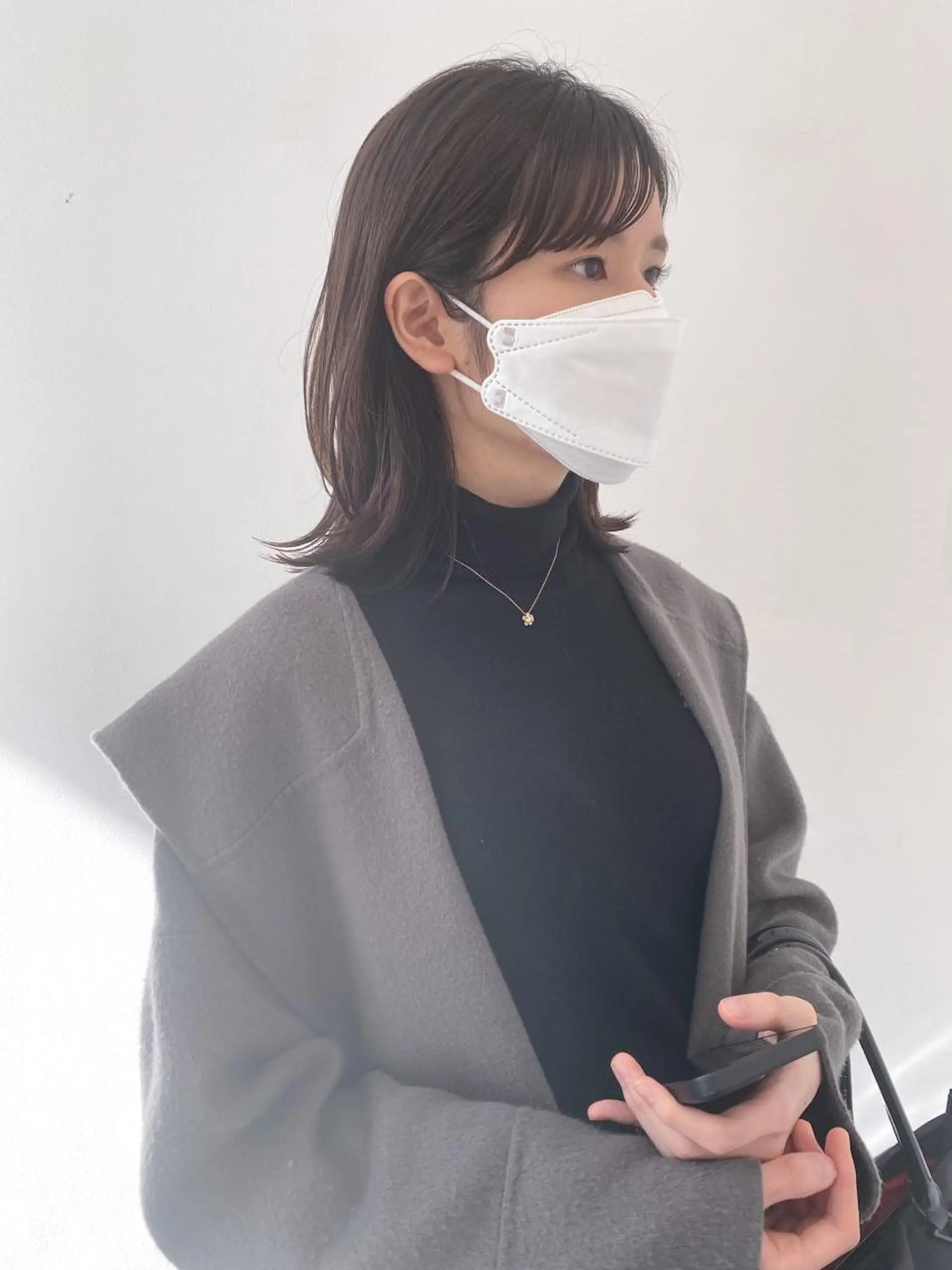 ミディアム カラー THE DAY所属・AKI HASHIMOTOのヘアスタイル