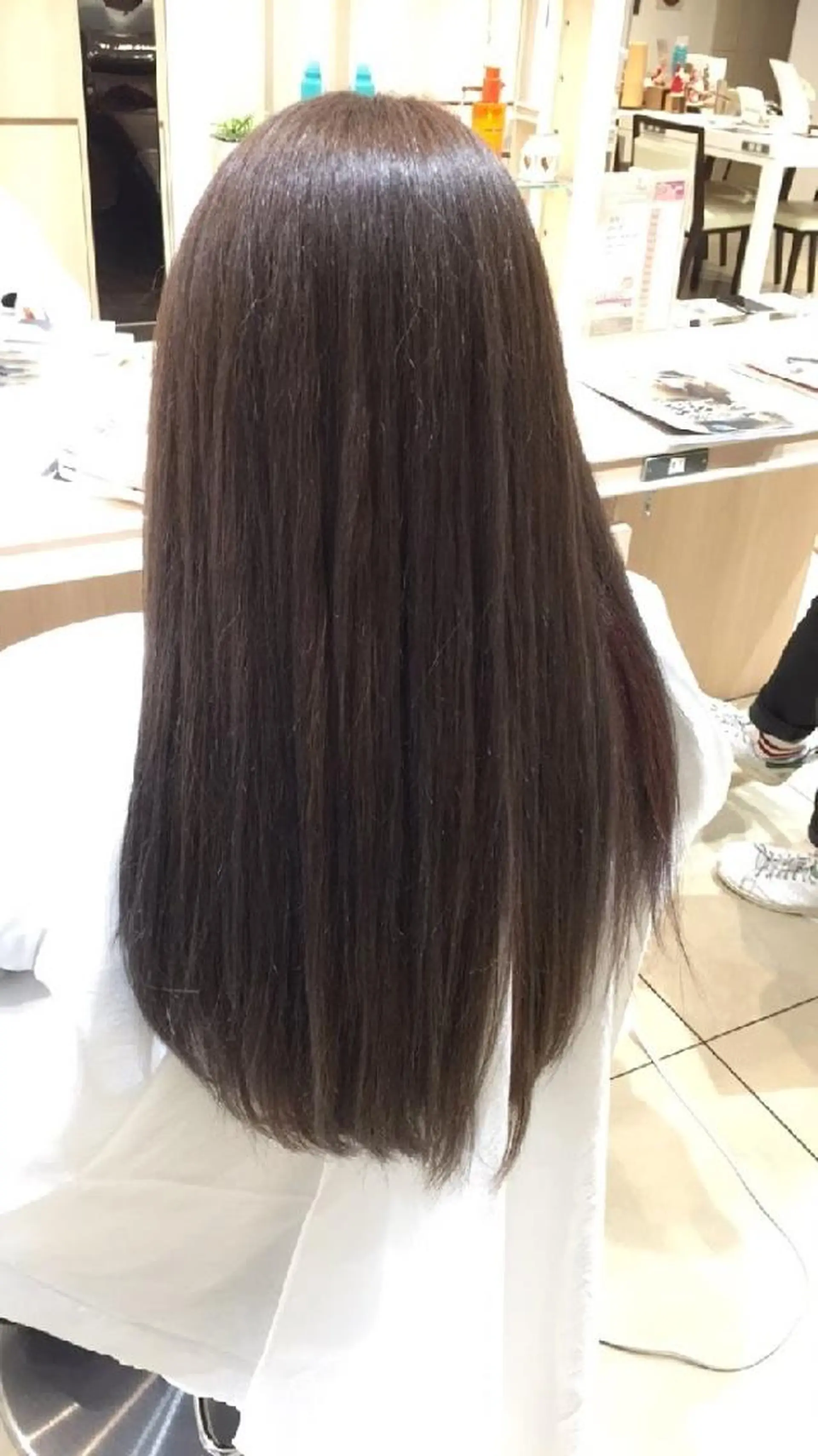 ロング カラー カット 縮毛矯正 山内 佐江子のヘアスタイル